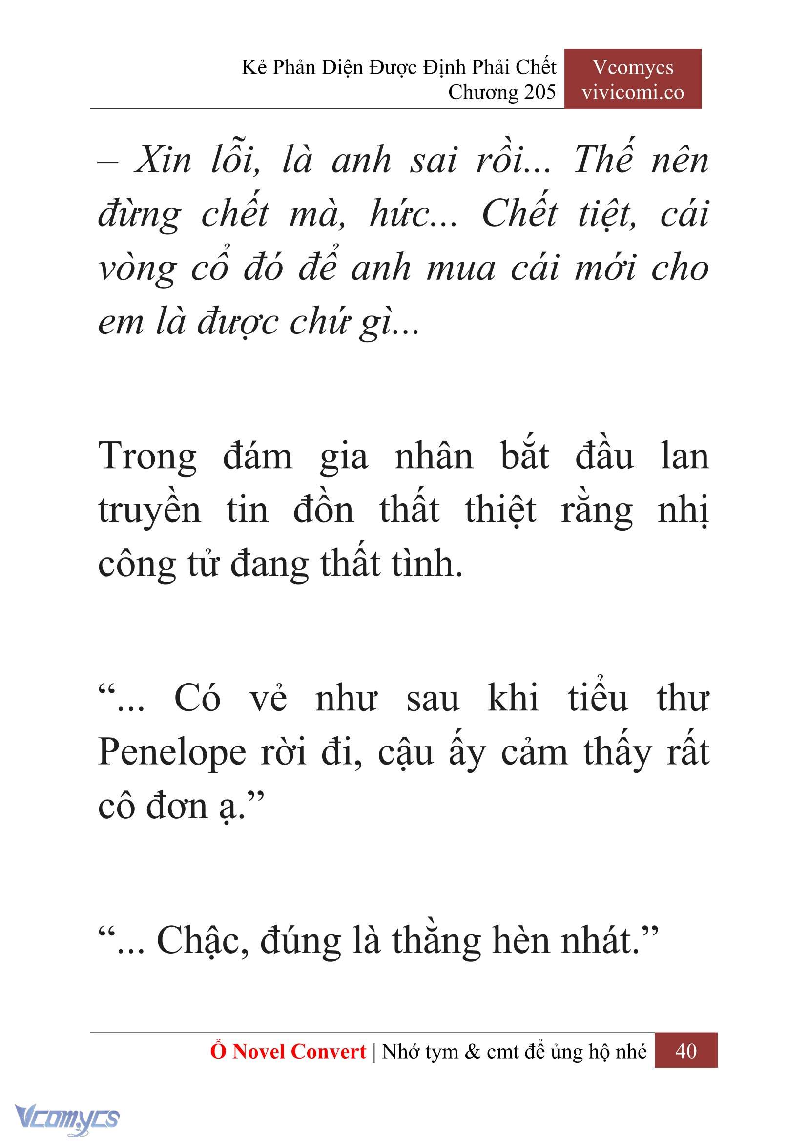 [Novel] Kẻ Phản Diện Được Định Phải Chết Chap 205 - Trang 2
