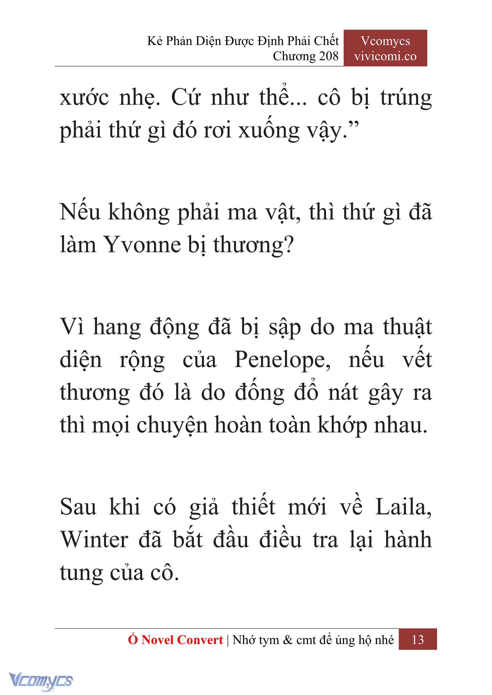 [Novel] Kẻ Phản Diện Được Định Phải Chết Chap 208 - Next Chap 209