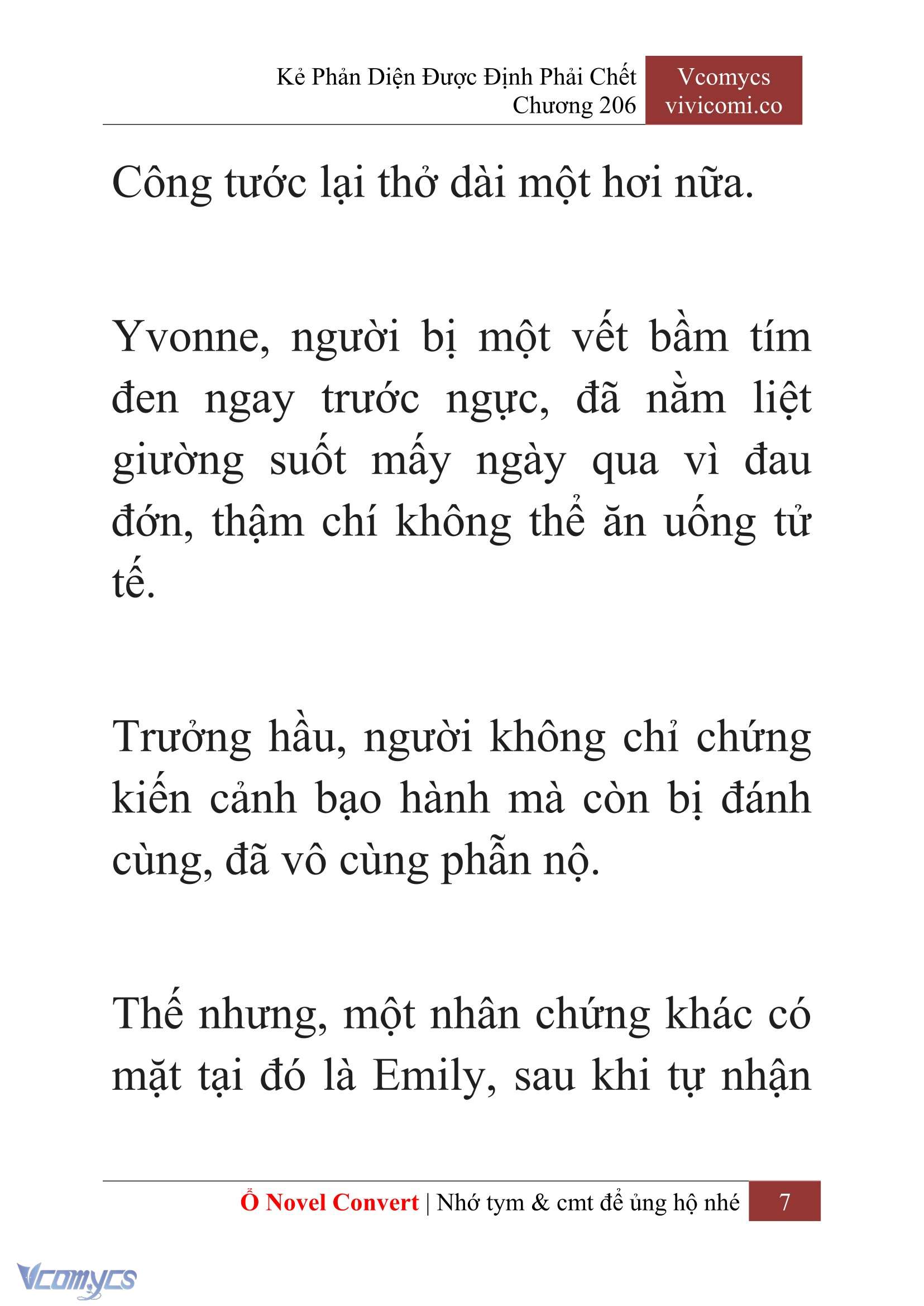 [Novel] Kẻ Phản Diện Được Định Phải Chết Chap 206 - Next Chap 207