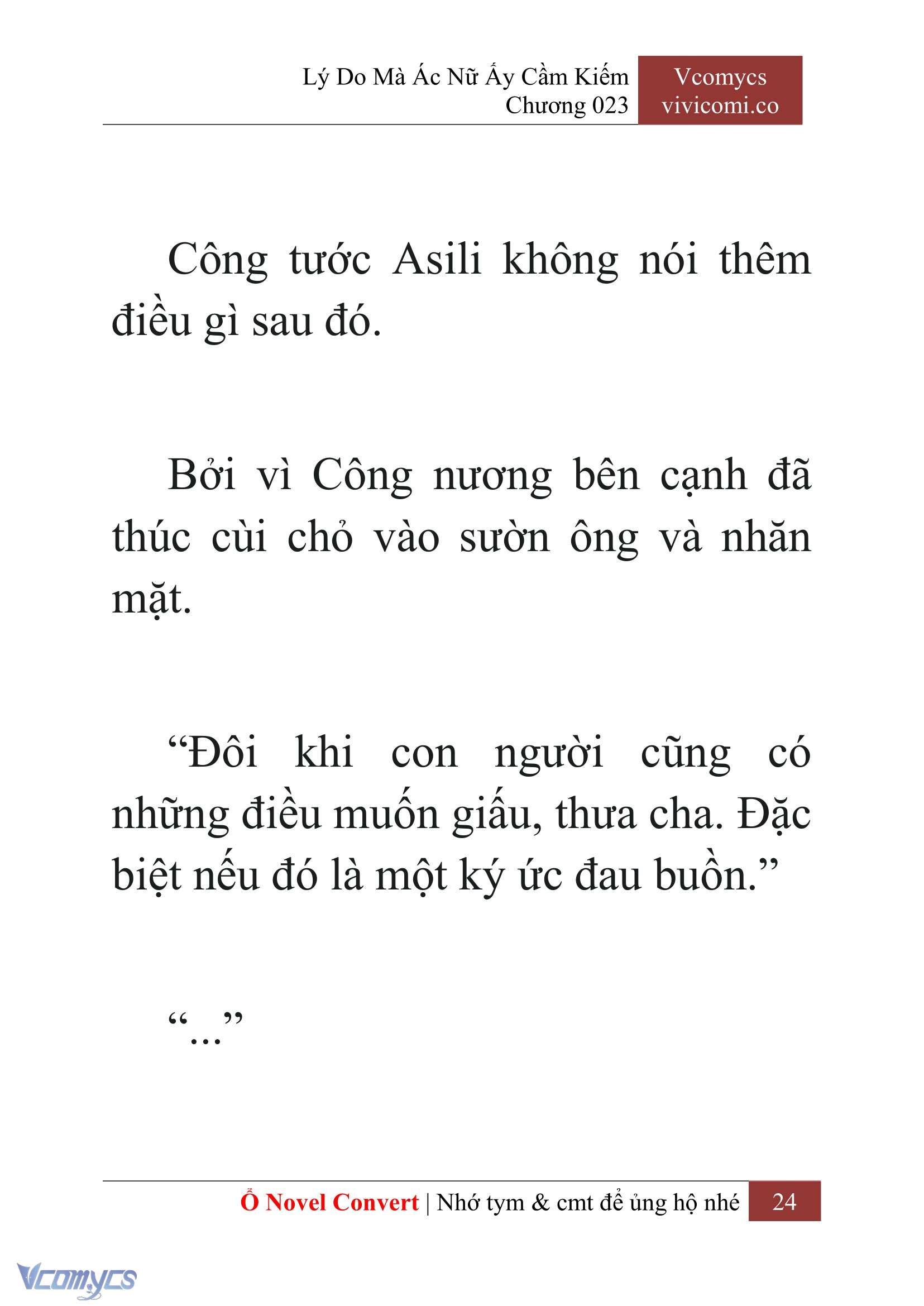 [Novel] Lý Do Mà Ác Nữ Ấy Cầm Kiếm Chap 23 - Trang 2