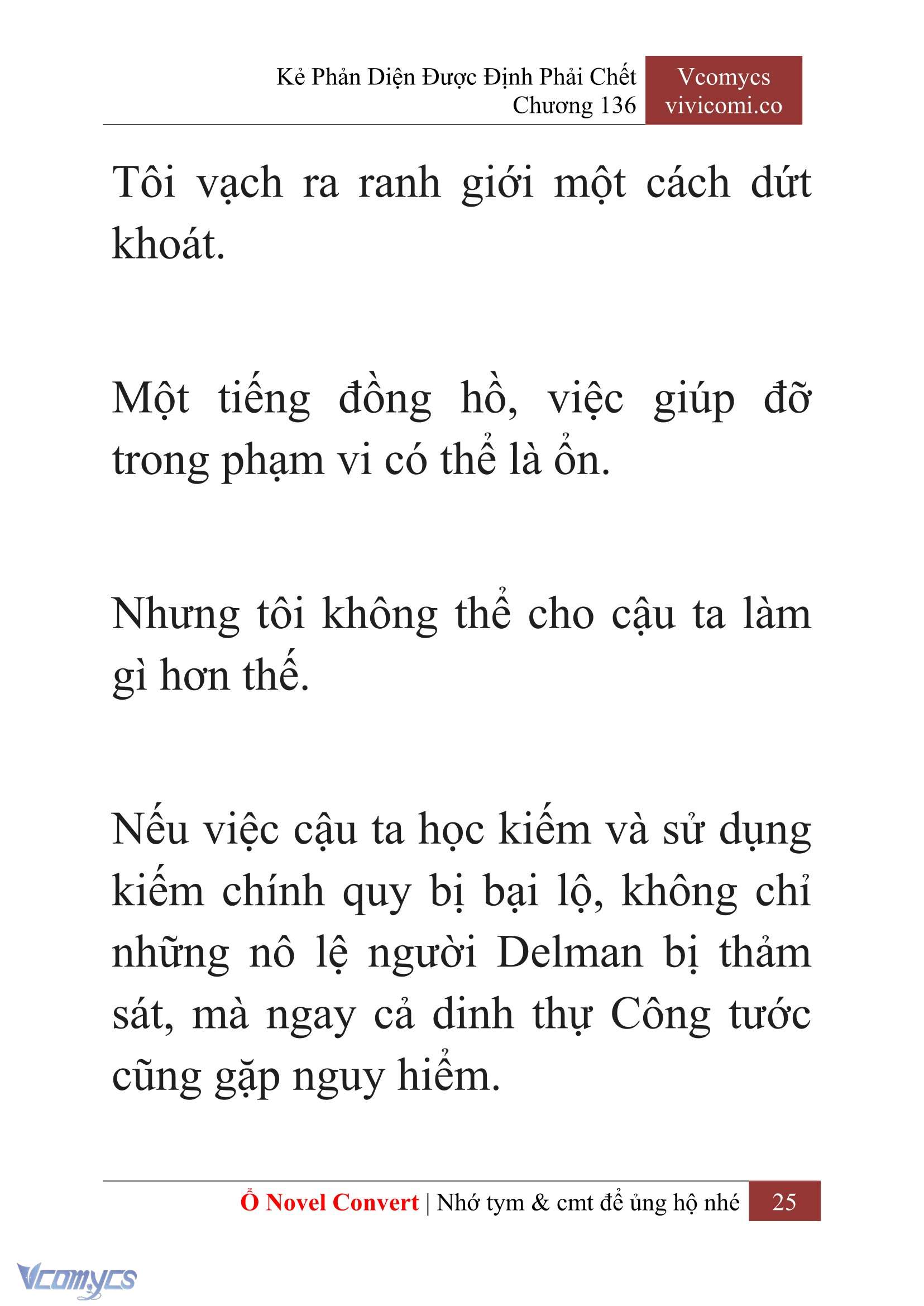 [Novel] Kẻ Phản Diện Được Định Phải Chết Chap 136 - Trang 2