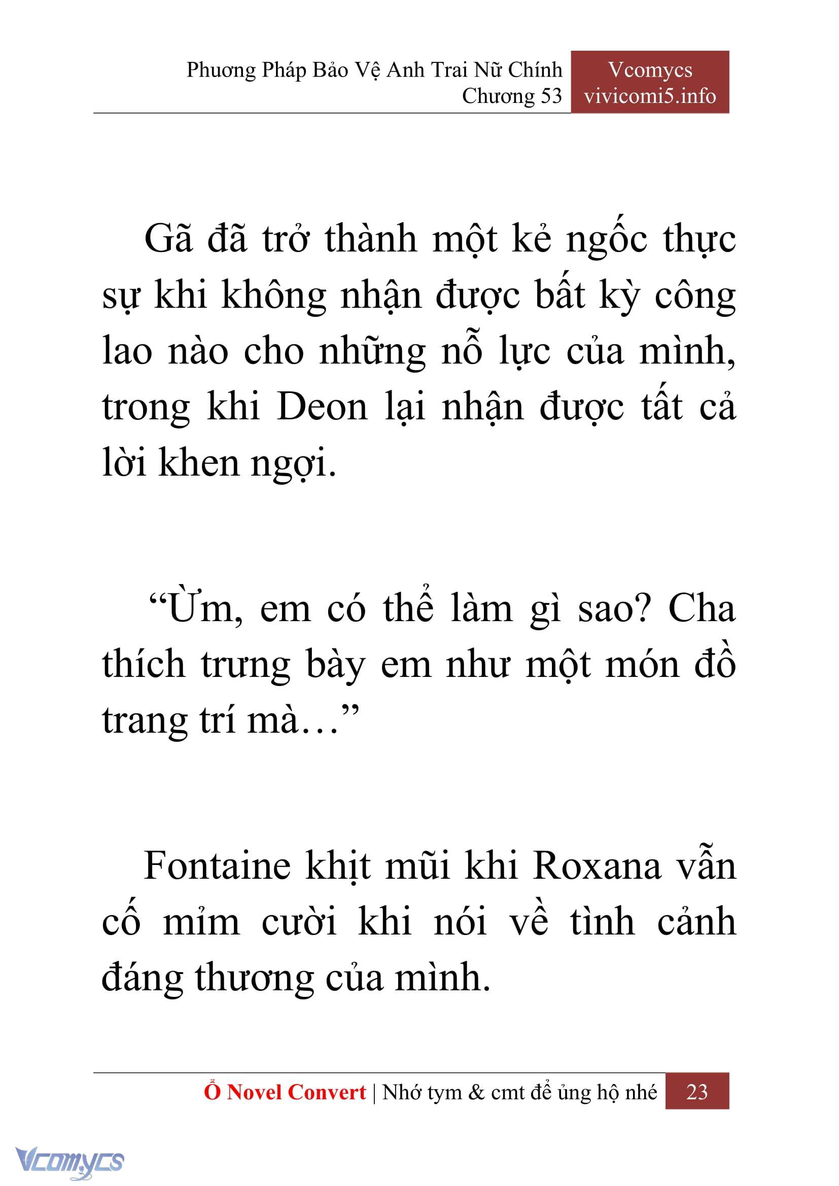 [Novel] Phương Pháp Bảo Vệ Anh Trai Nữ Chính Chap 53 - Trang 2