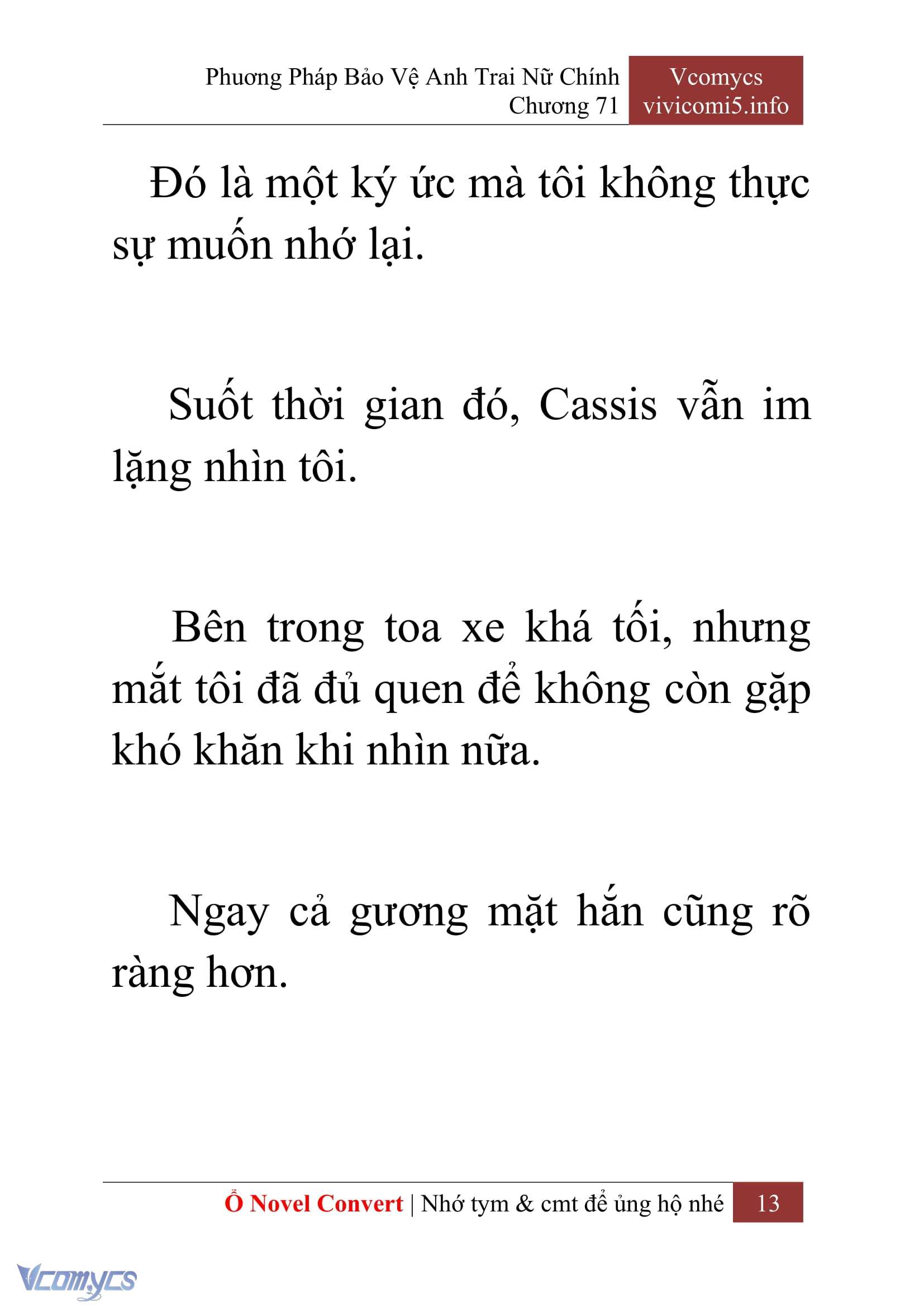 [Novel] Phương Pháp Bảo Vệ Anh Trai Nữ Chính Chap 71 - Trang 2