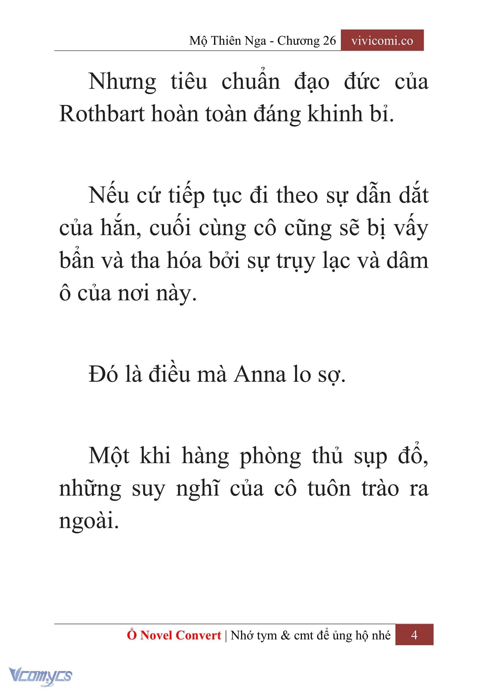 [Novel] Mộ Thiên Nga Chap 26 - Next Chap 27