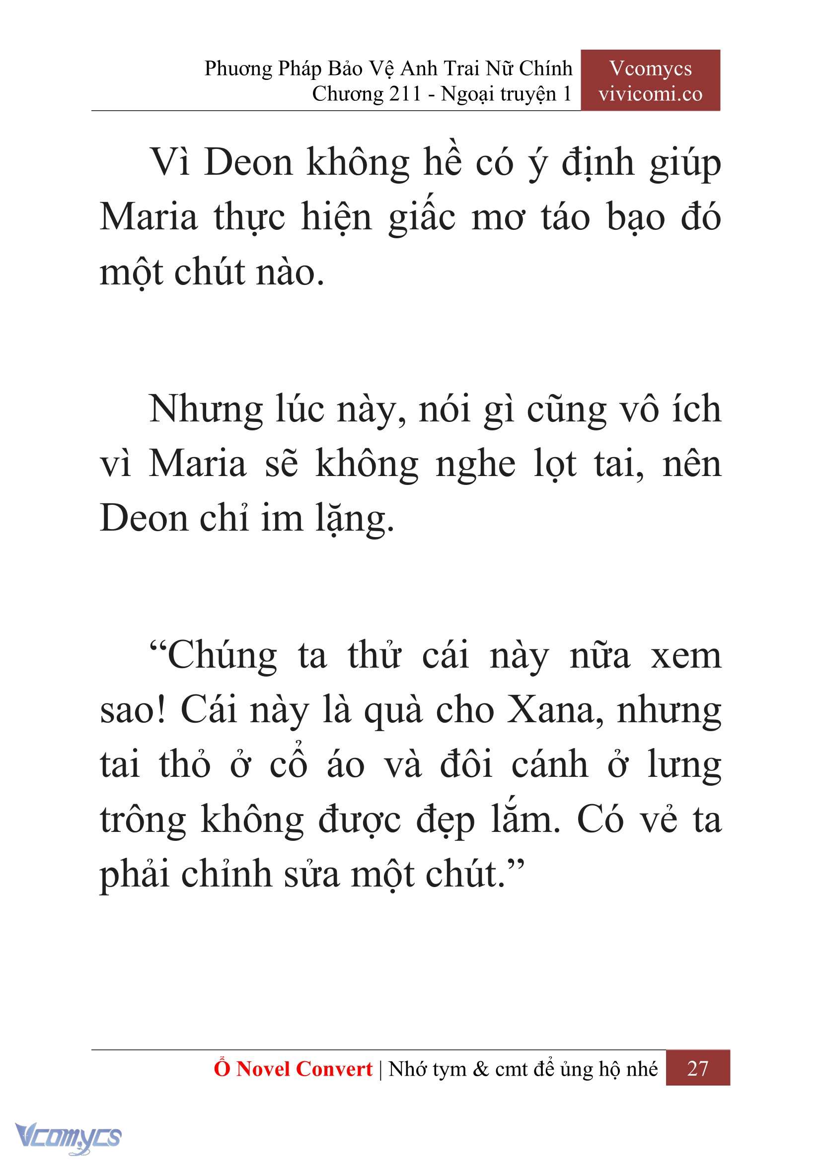 [Novel] Phương Pháp Bảo Vệ Anh Trai Nữ Chính Chap 211 - Trang 2