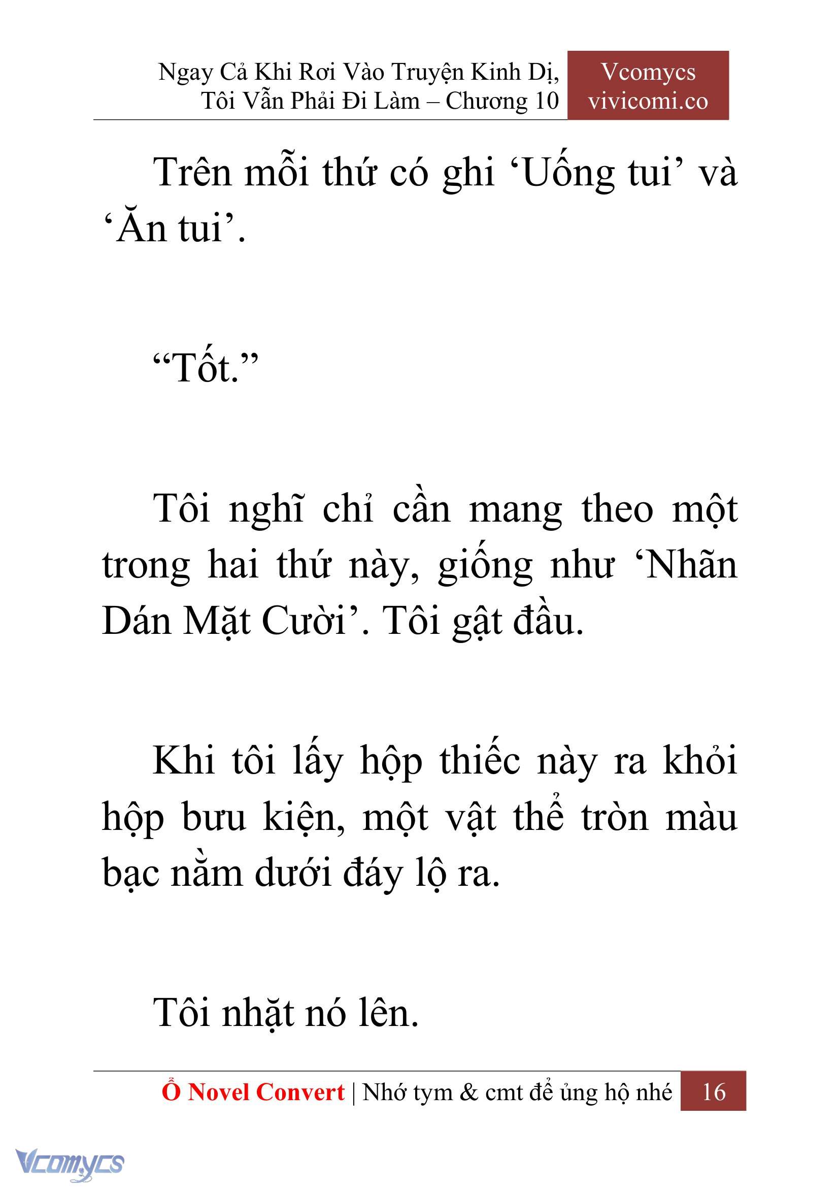[Novel] Ngay Cả Khi Rơi Vào Truyện Kinh Dị, Tôi Vẫn Phải Đi Làm Chap 10 - Trang 2