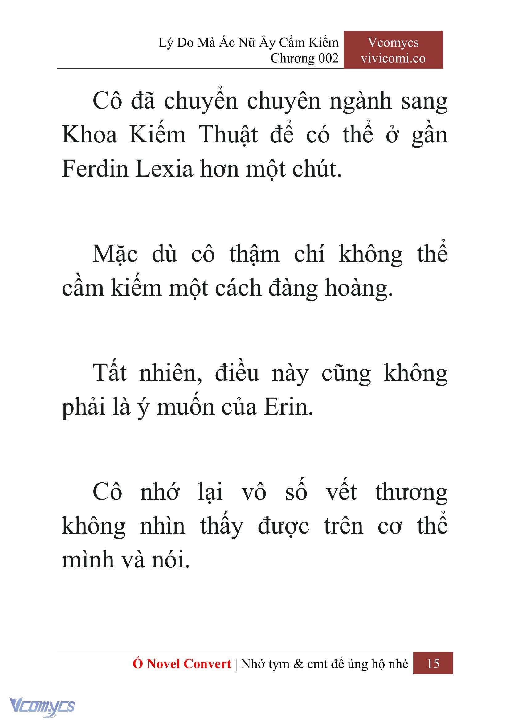 [Novel] Lý Do Mà Ác Nữ Ấy Cầm Kiếm Chap 2 - Next Chap 3