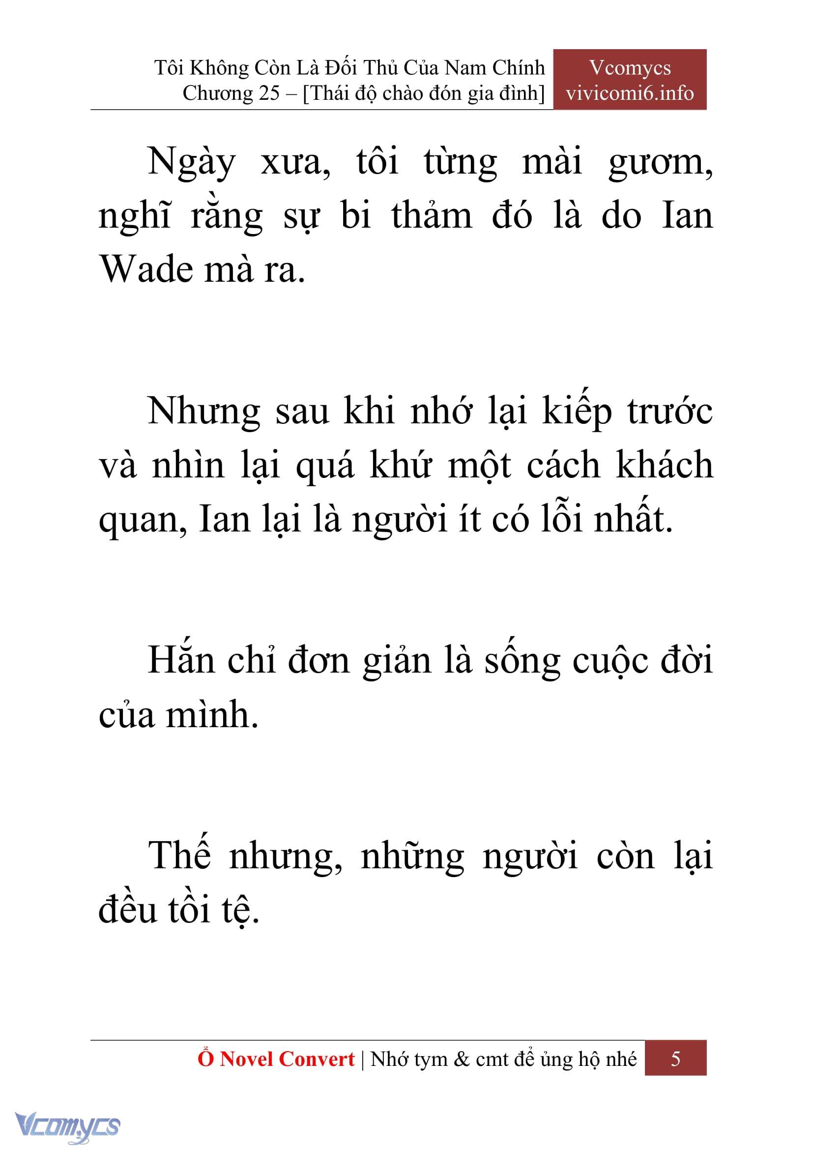 [Novel] Tôi Không Còn Là Đối Thủ Của Nam Chính Chap 25 - Trang 2
