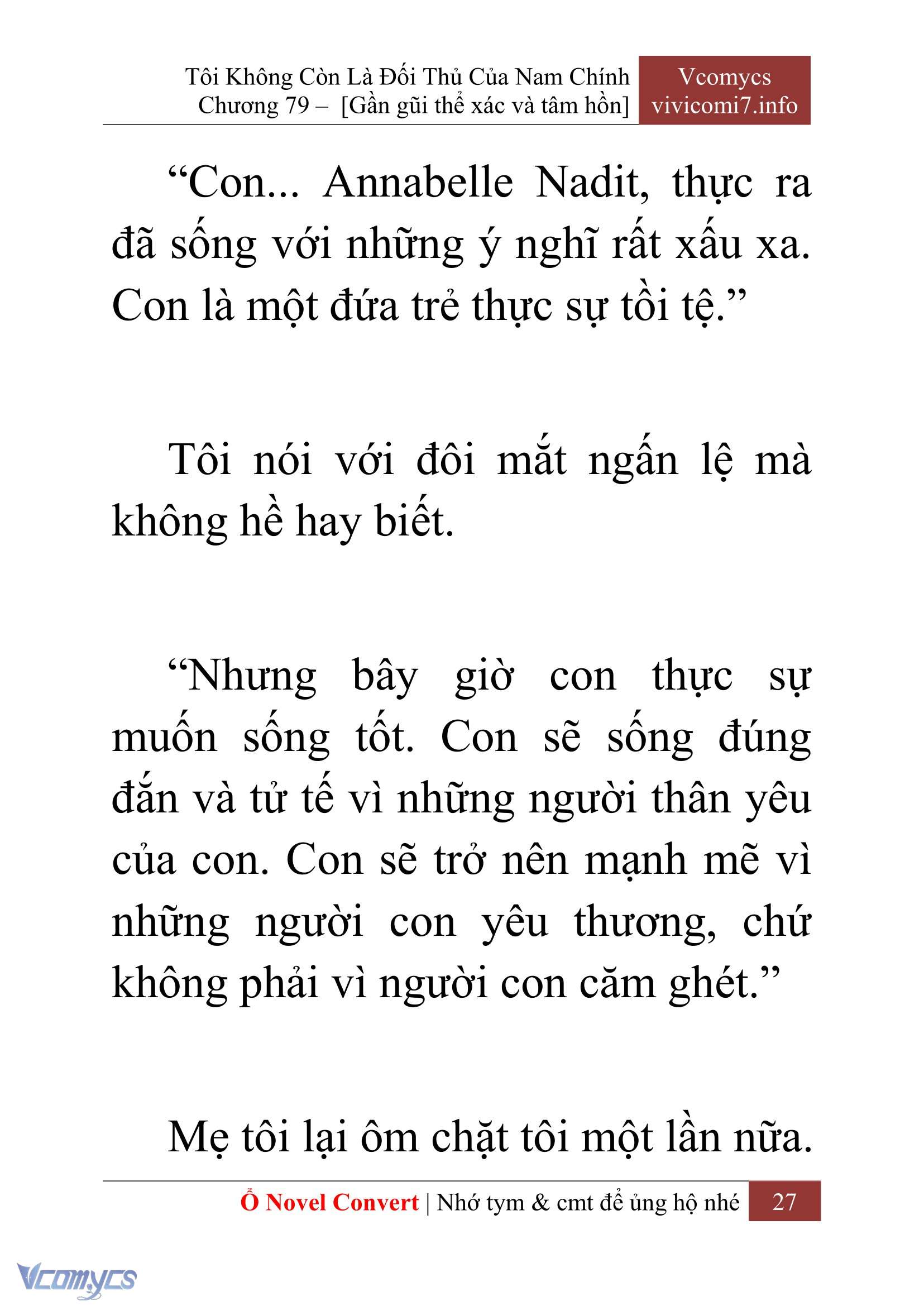 [Novel] Tôi Không Còn Là Đối Thủ Của Nam Chính Chap 79 - Trang 2