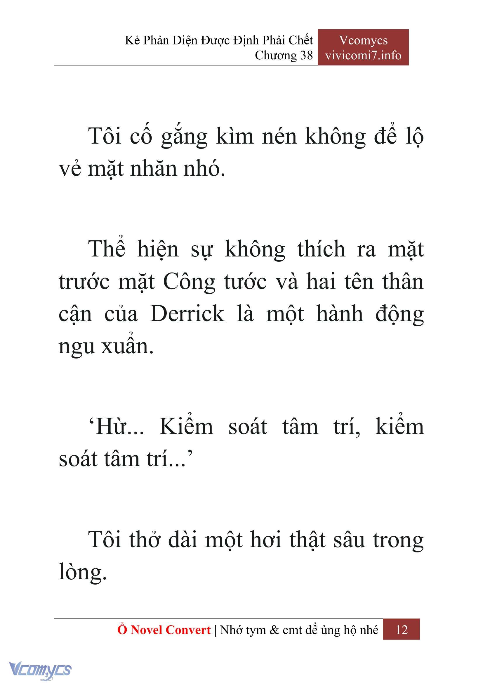 [Novel] Kẻ Phản Diện Được Định Phải Chết Chap 38 - Next Chap 39