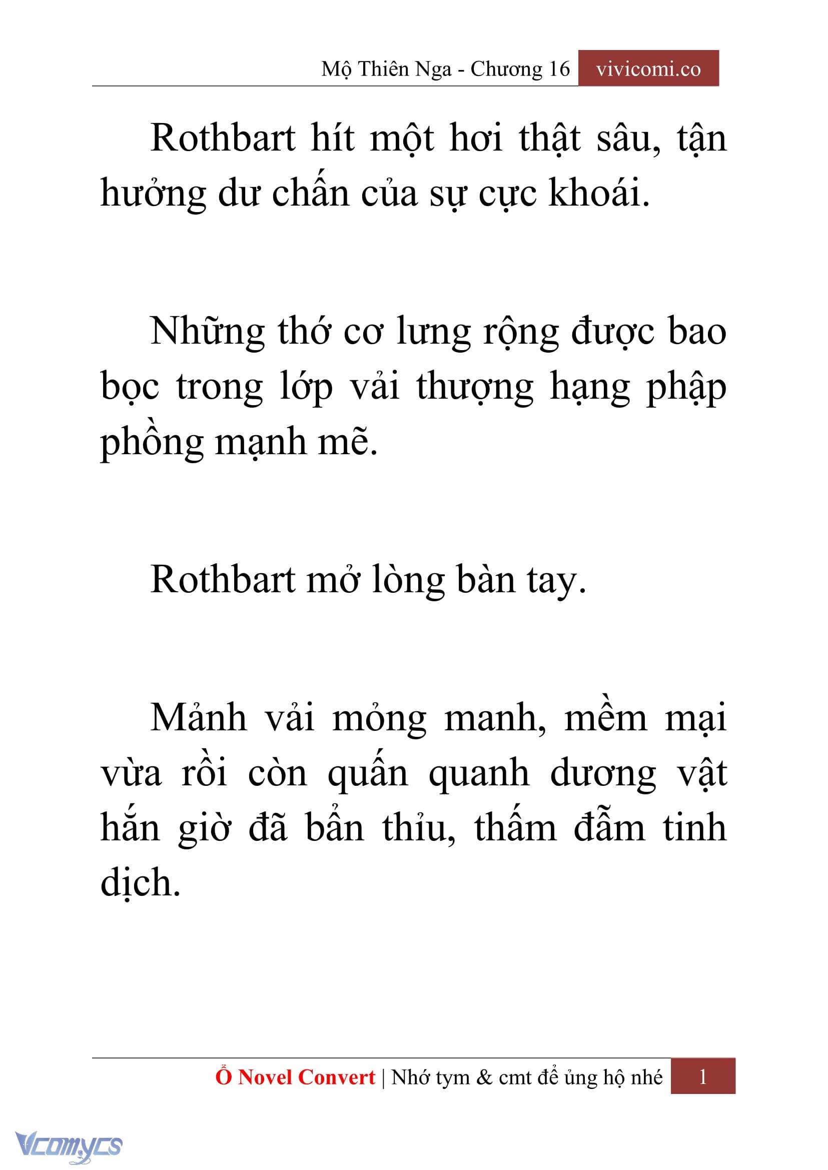 [Novel] Mộ Thiên Nga Chap 16 - Trang 2