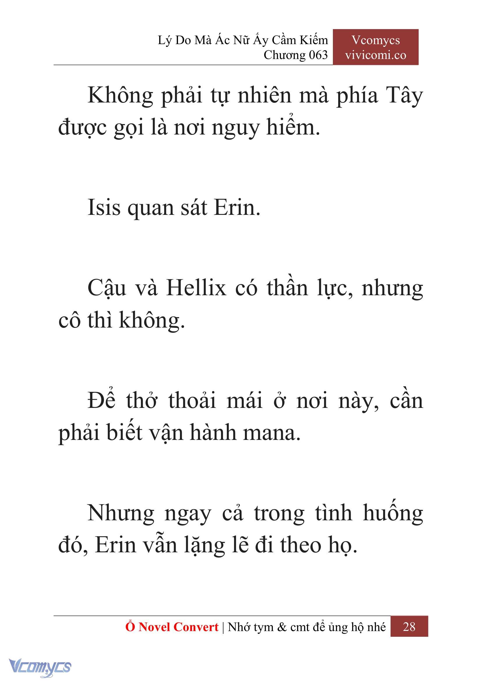 [Novel] Lý Do Mà Ác Nữ Ấy Cầm Kiếm Chap 63 - Next Chap 64