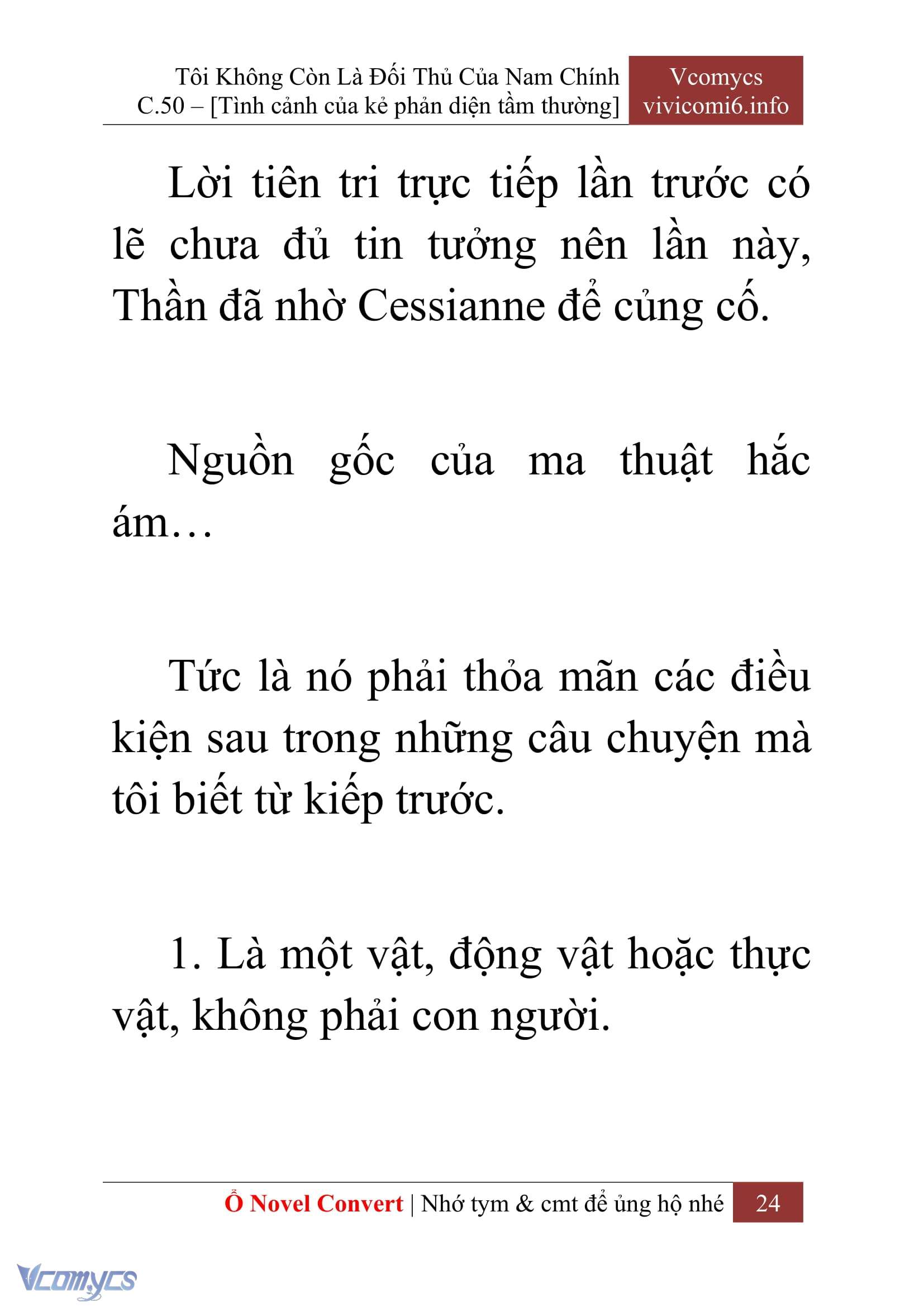 [Novel] Tôi Không Còn Là Đối Thủ Của Nam Chính Chap 50 - Trang 2