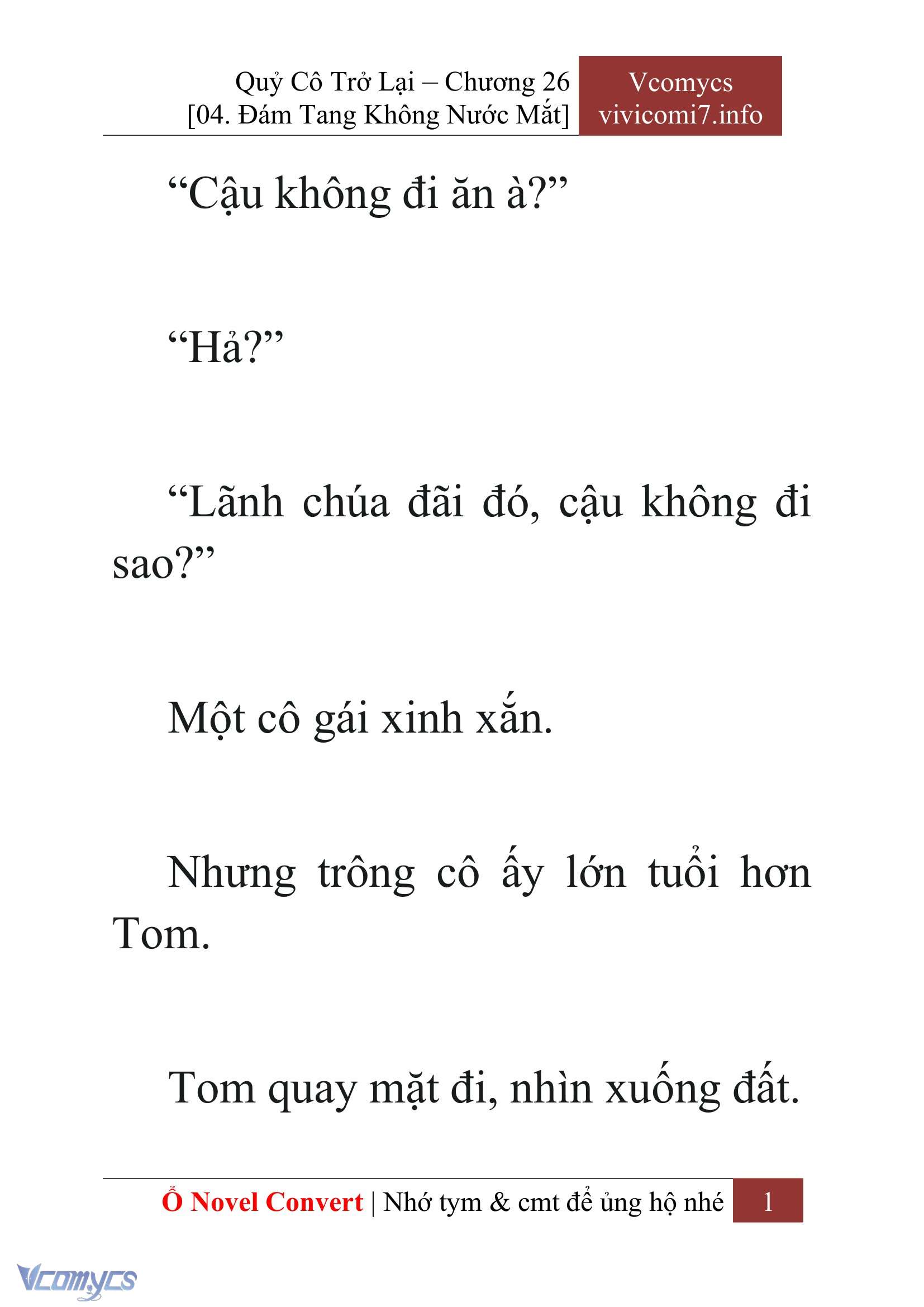 [Novel] Quý Cô Trở Lại Chap 26 - Trang 2
