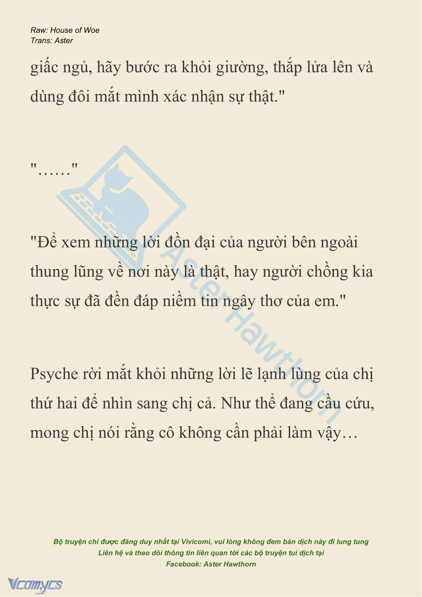 [NOVEL] Dành Cho Các Nữ Thần: Dành cho Psyche Chap 34 - Trang 2