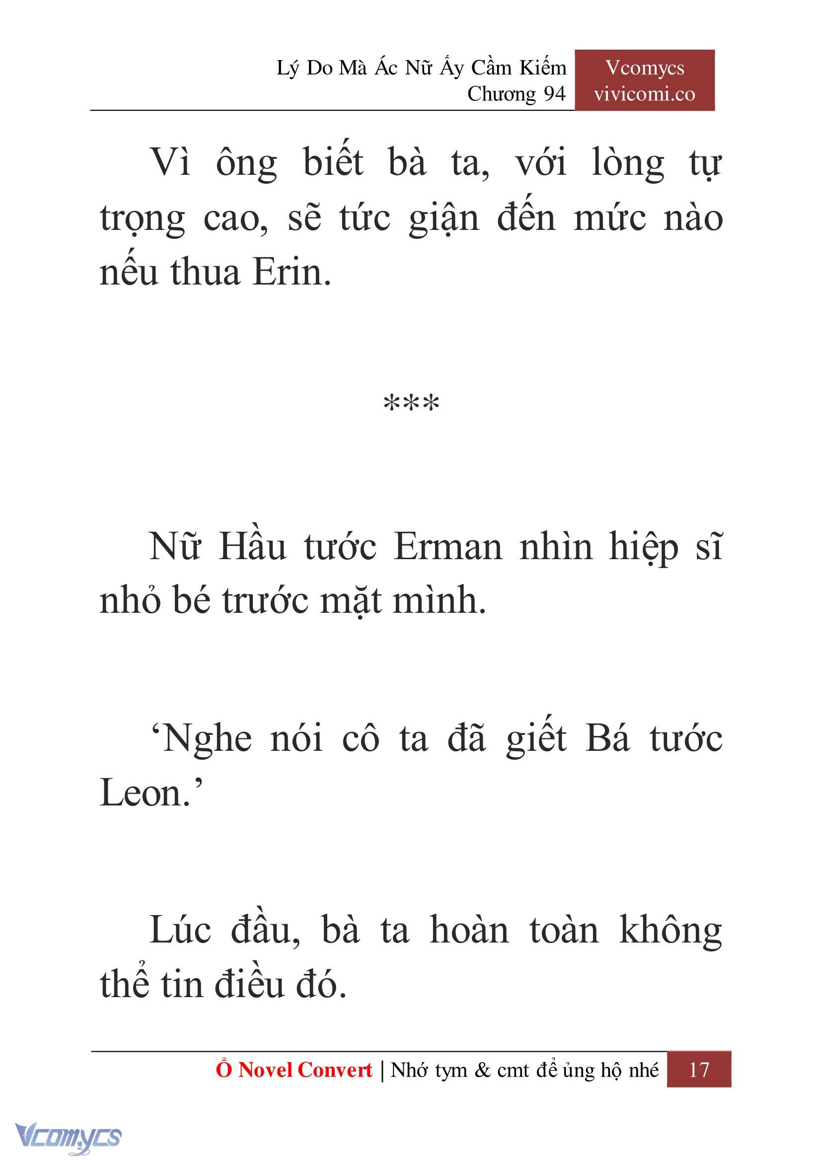 [Novel] Lý Do Mà Ác Nữ Ấy Cầm Kiếm Chap 94 - Next Chap 95