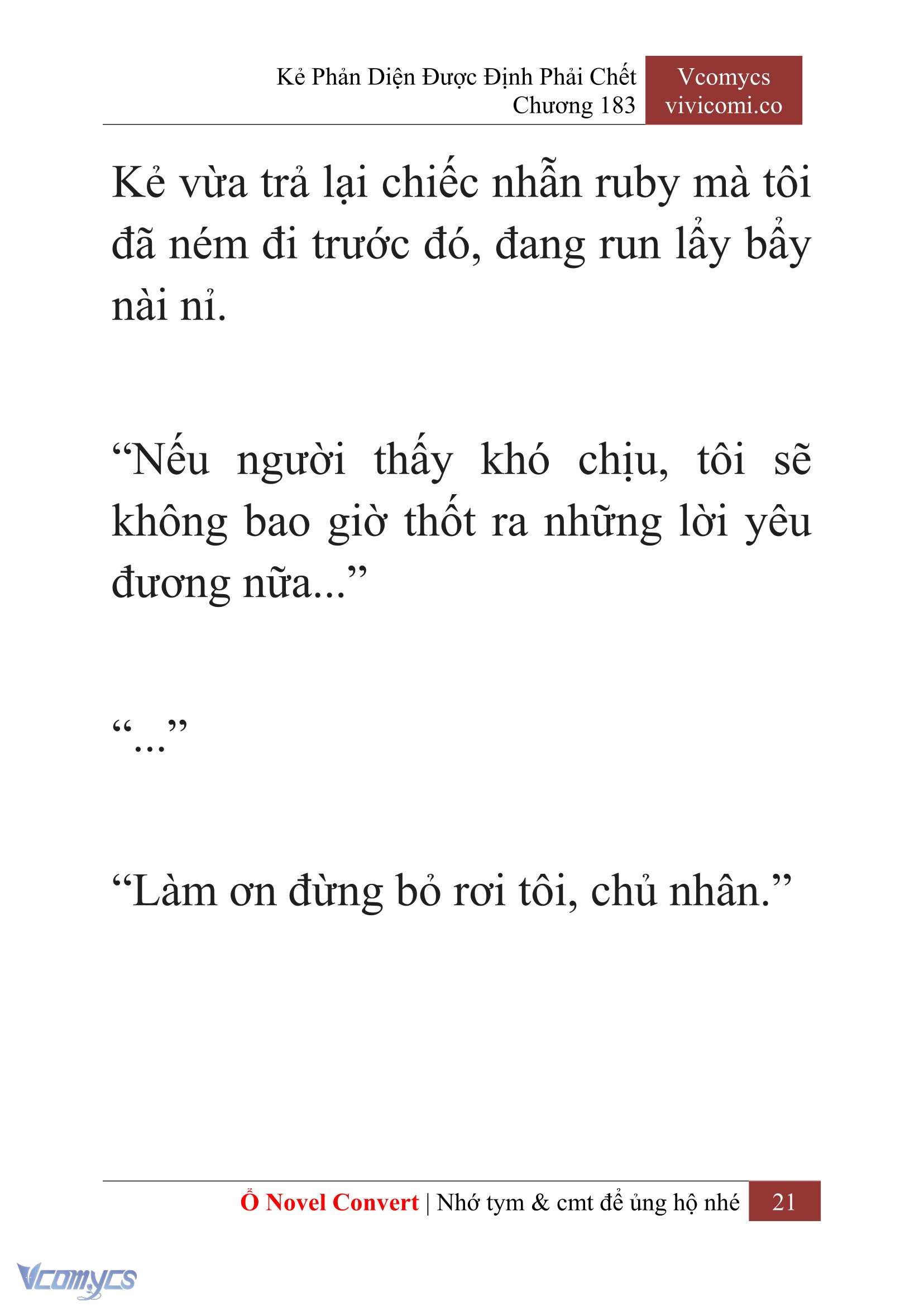 [Novel] Kẻ Phản Diện Được Định Phải Chết Chap 183 - Trang 2