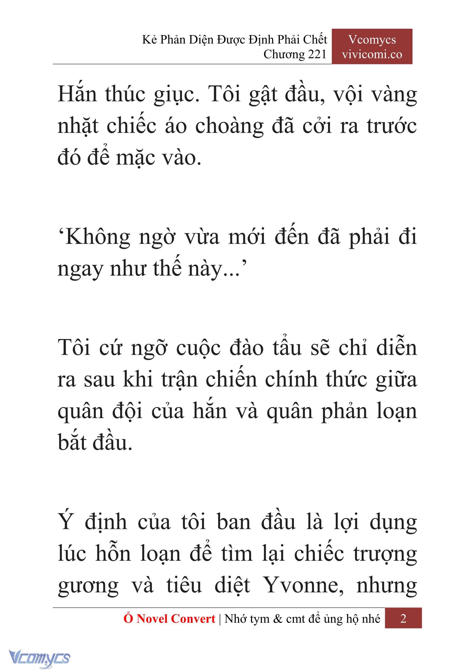 [Novel] Kẻ Phản Diện Được Định Phải Chết Chap 221 - Next Chap 222