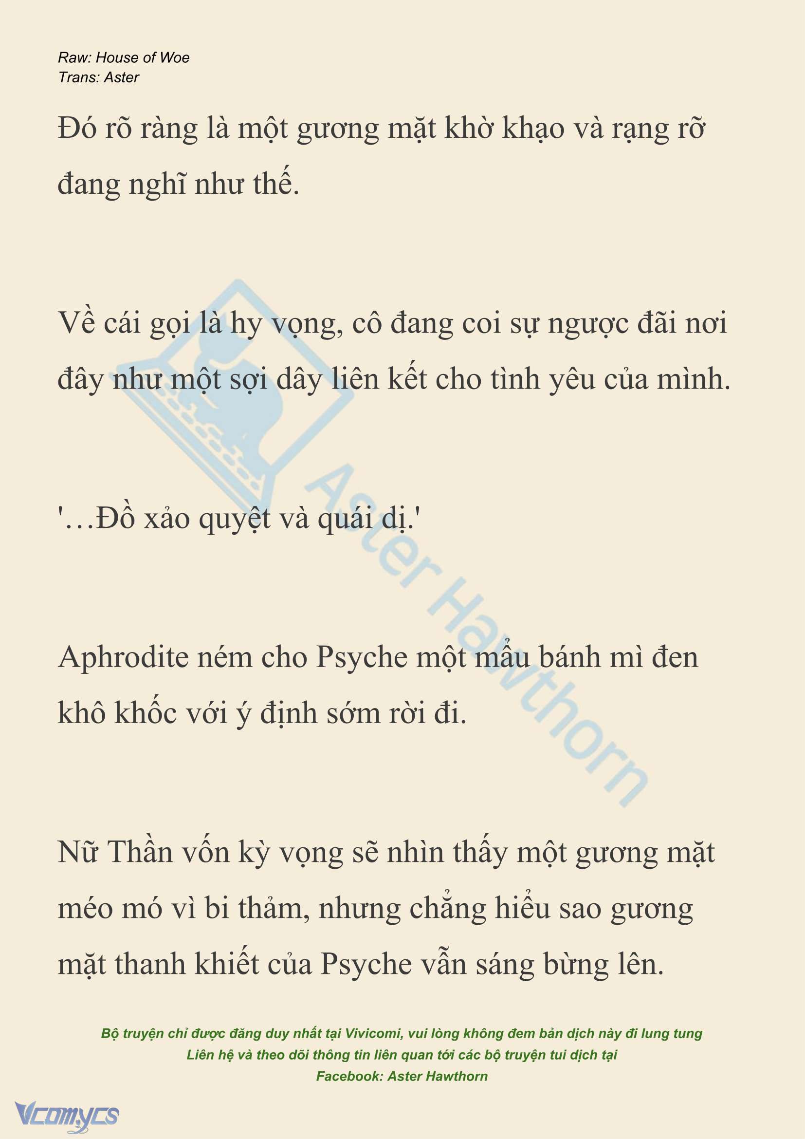[NOVEL] Dành Cho Các Nữ Thần: Dành cho Psyche Chap 42 - Trang 2