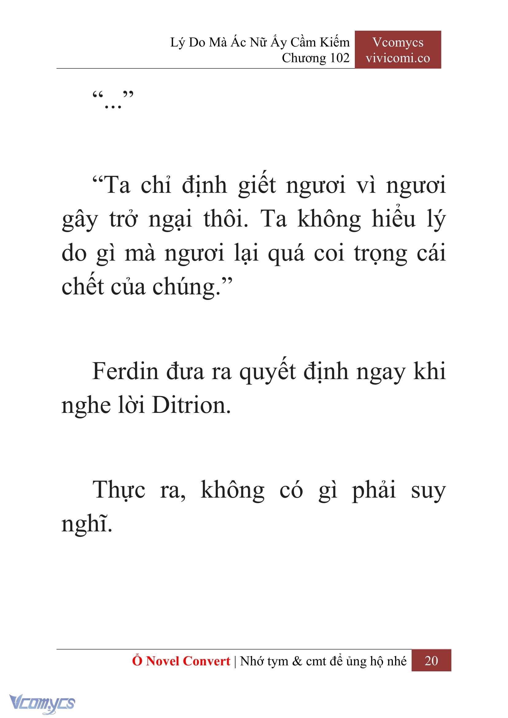 [Novel] Lý Do Mà Ác Nữ Ấy Cầm Kiếm Chap 102 - Trang 2