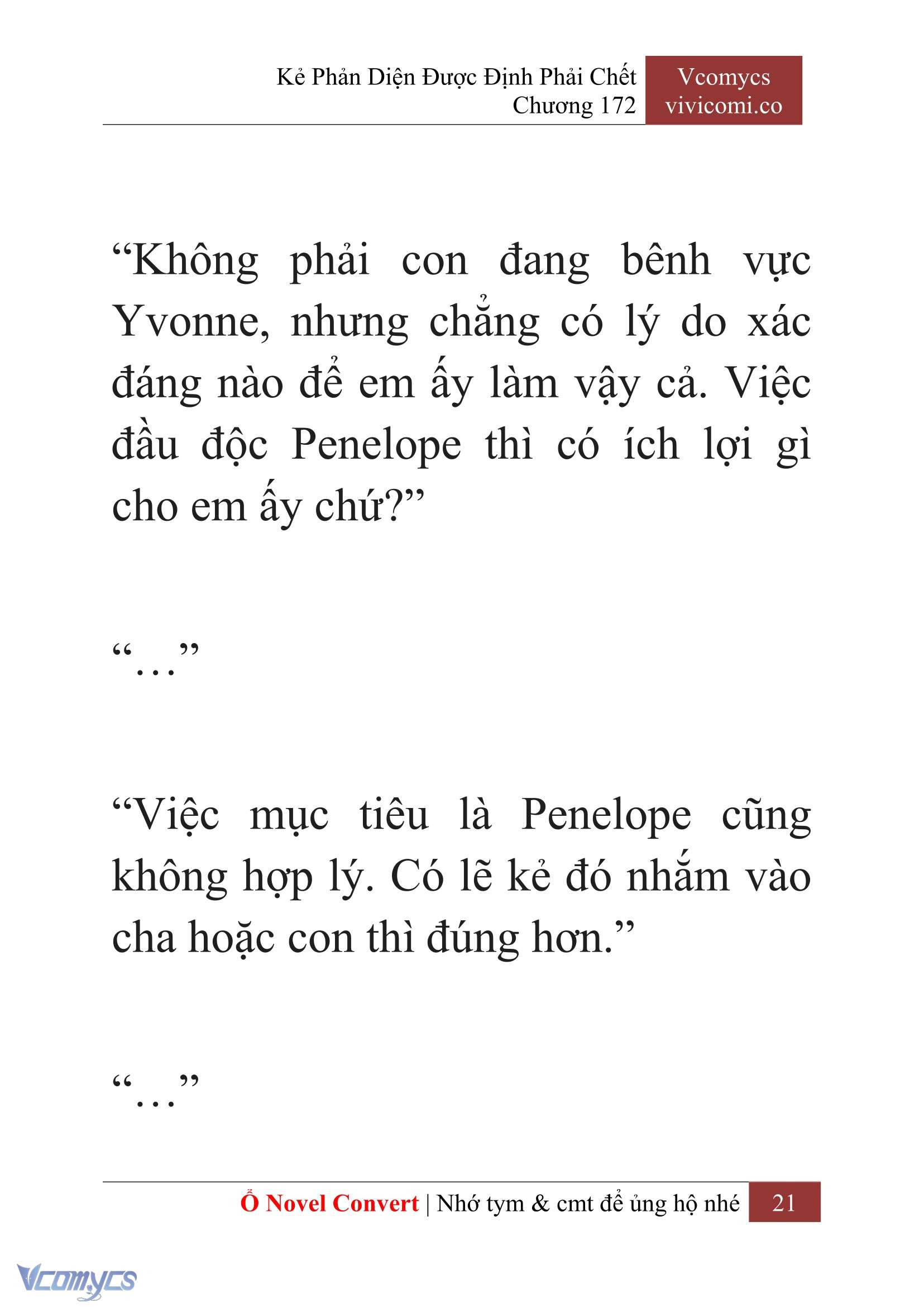 [Novel] Kẻ Phản Diện Được Định Phải Chết Chap 172 - Trang 2