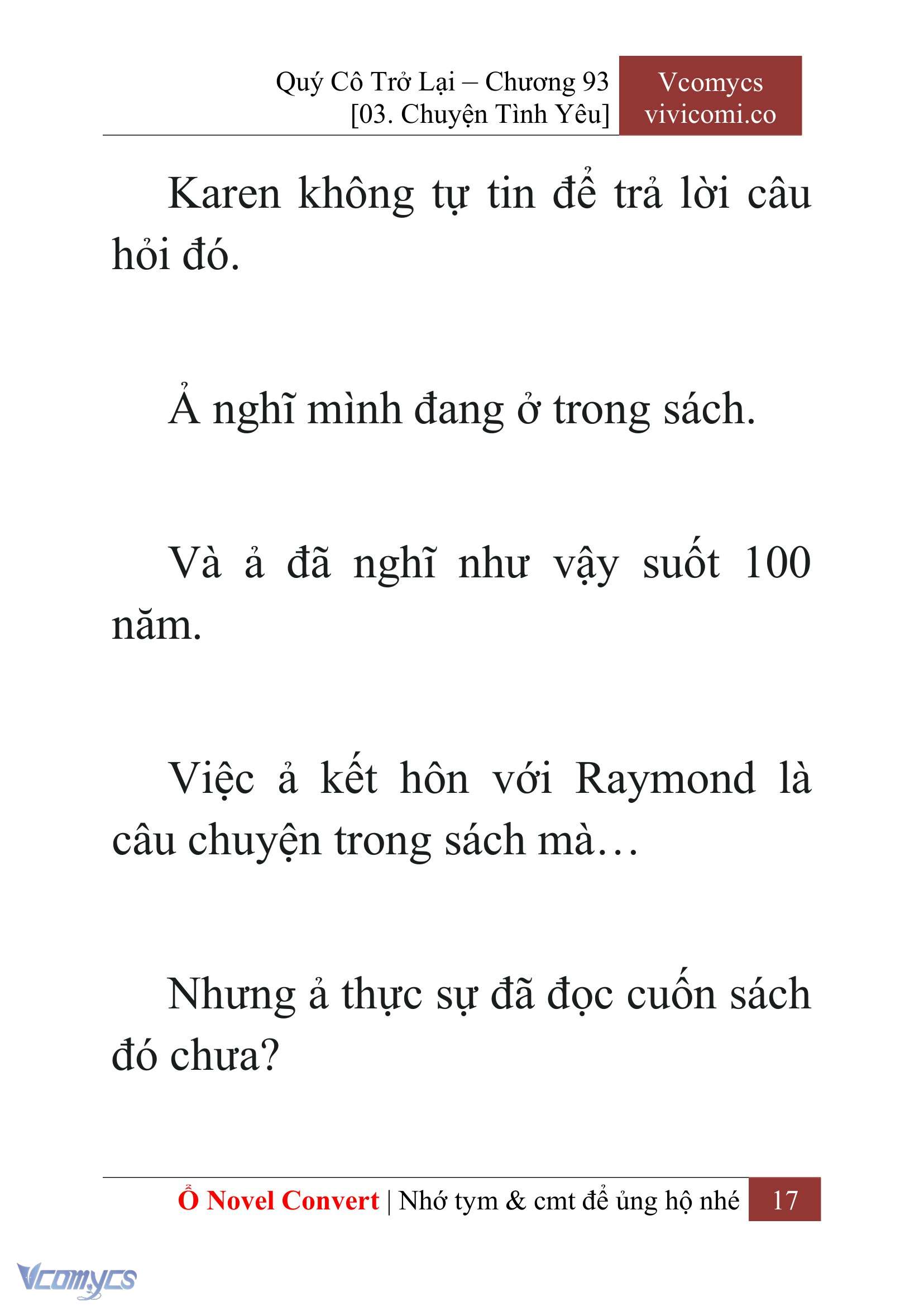 [Novel] Quý Cô Trở Lại Chap 93 - Trang 2