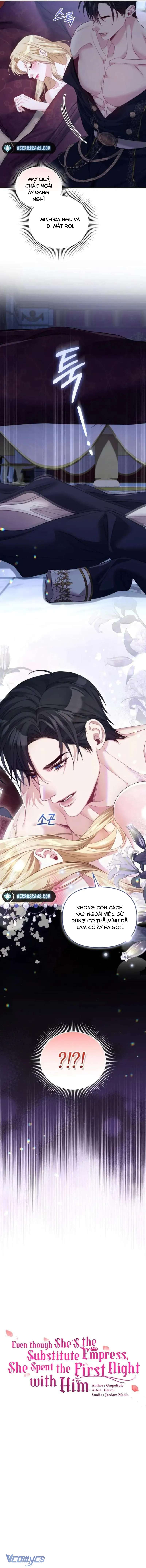 Tôi Đã Trải Qua Đêm Đầu Tiên Dù Chỉ Là Hoàng Hậu Thay Thế Chap 26 - Trang 2
