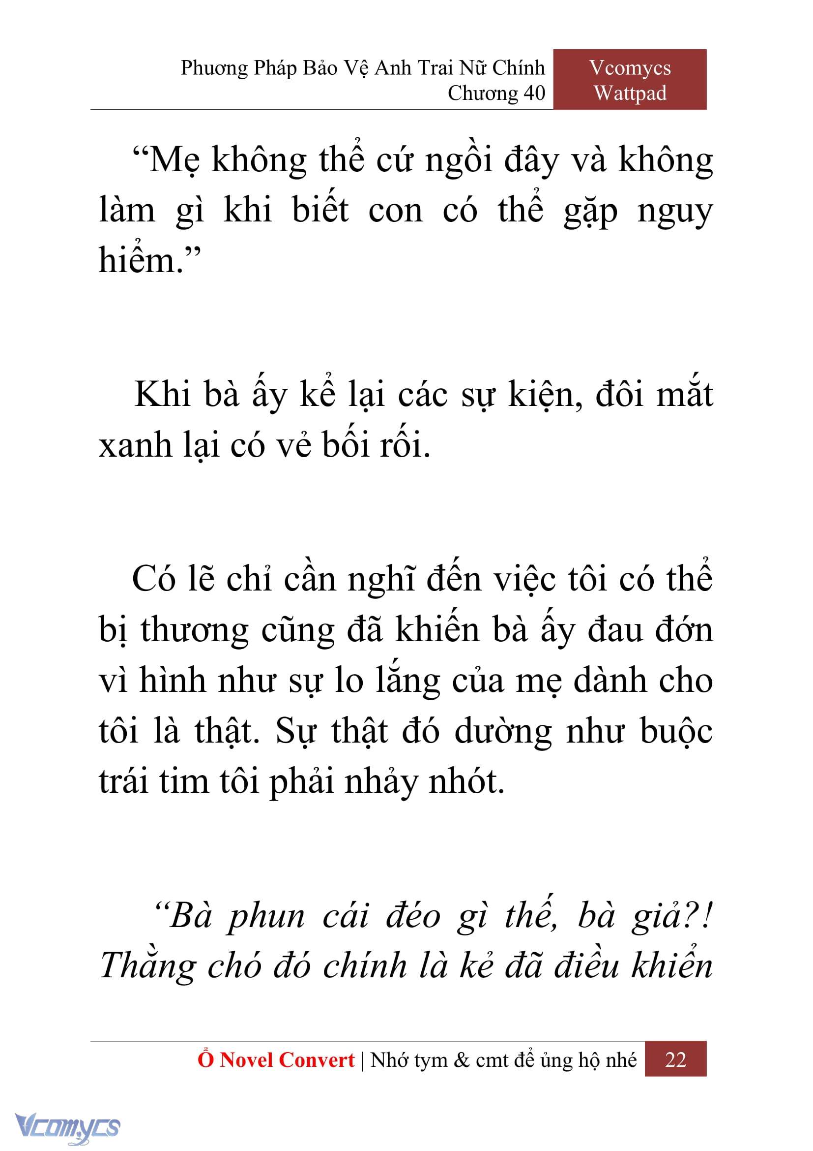 [Novel] Phương Pháp Bảo Vệ Anh Trai Nữ Chính Chap 40 - Trang 2