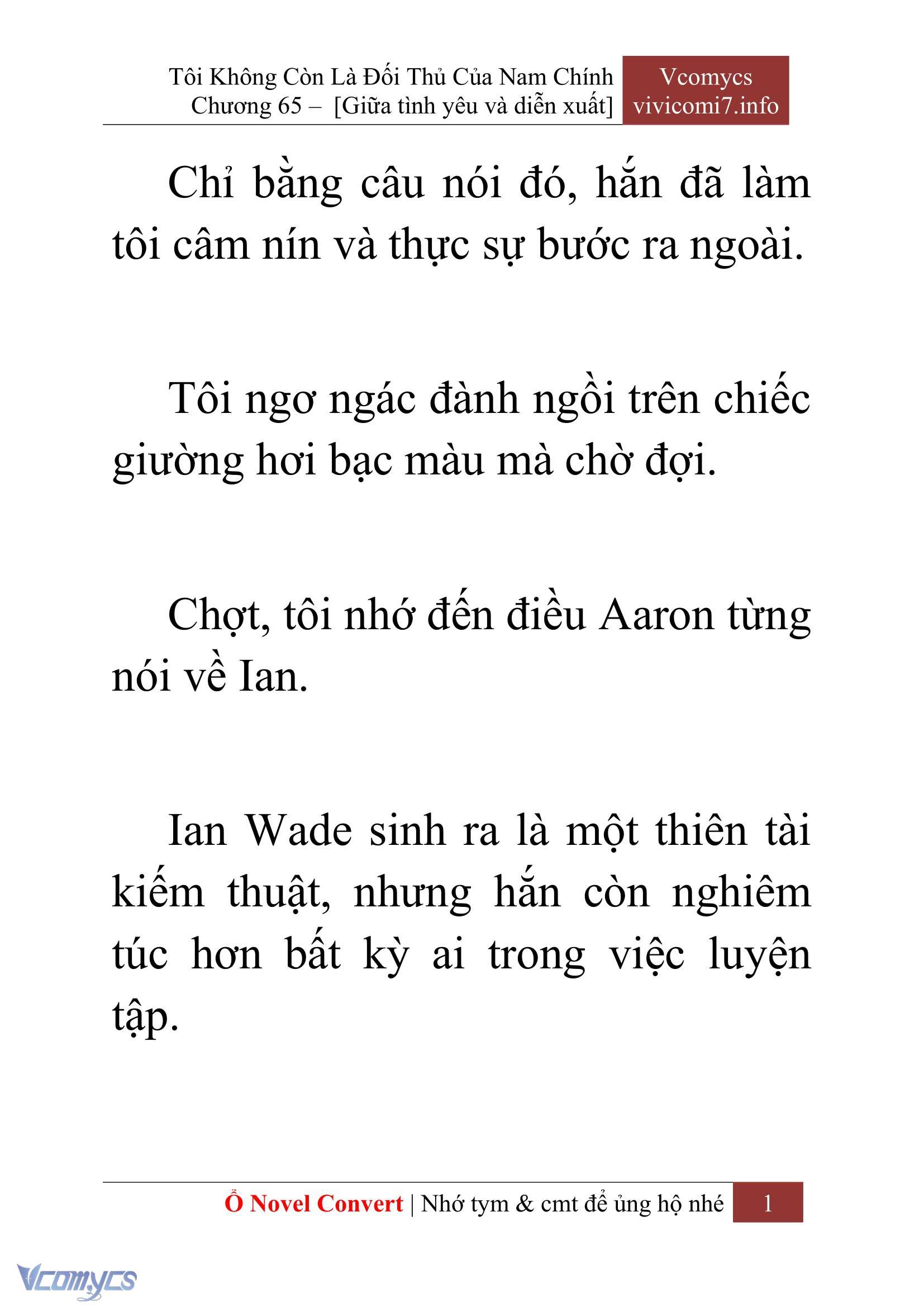 [Novel] Tôi Không Còn Là Đối Thủ Của Nam Chính Chap 65 - Trang 2
