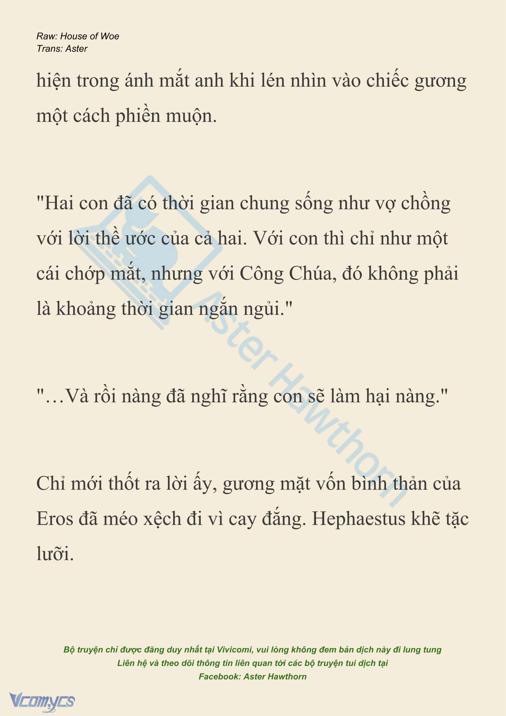 [NOVEL] Dành Cho Các Nữ Thần: Dành cho Psyche Chap 40 - Trang 2