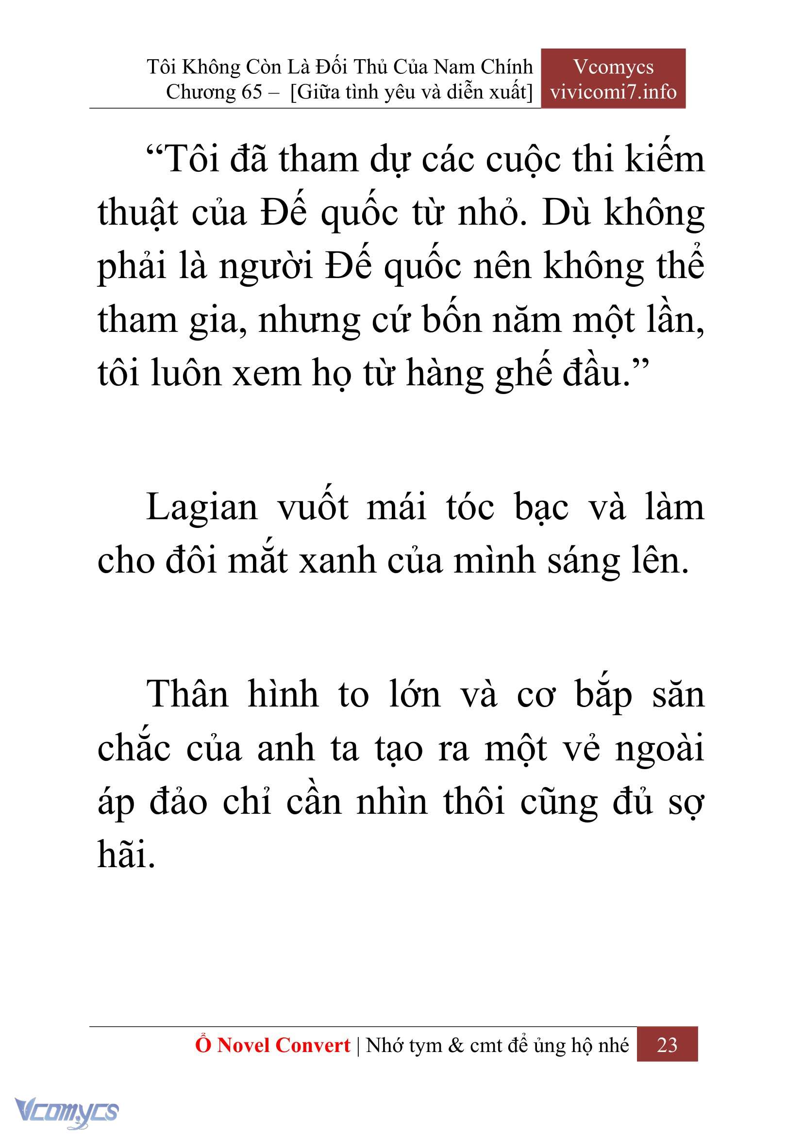 [Novel] Tôi Không Còn Là Đối Thủ Của Nam Chính Chap 65 - Trang 2