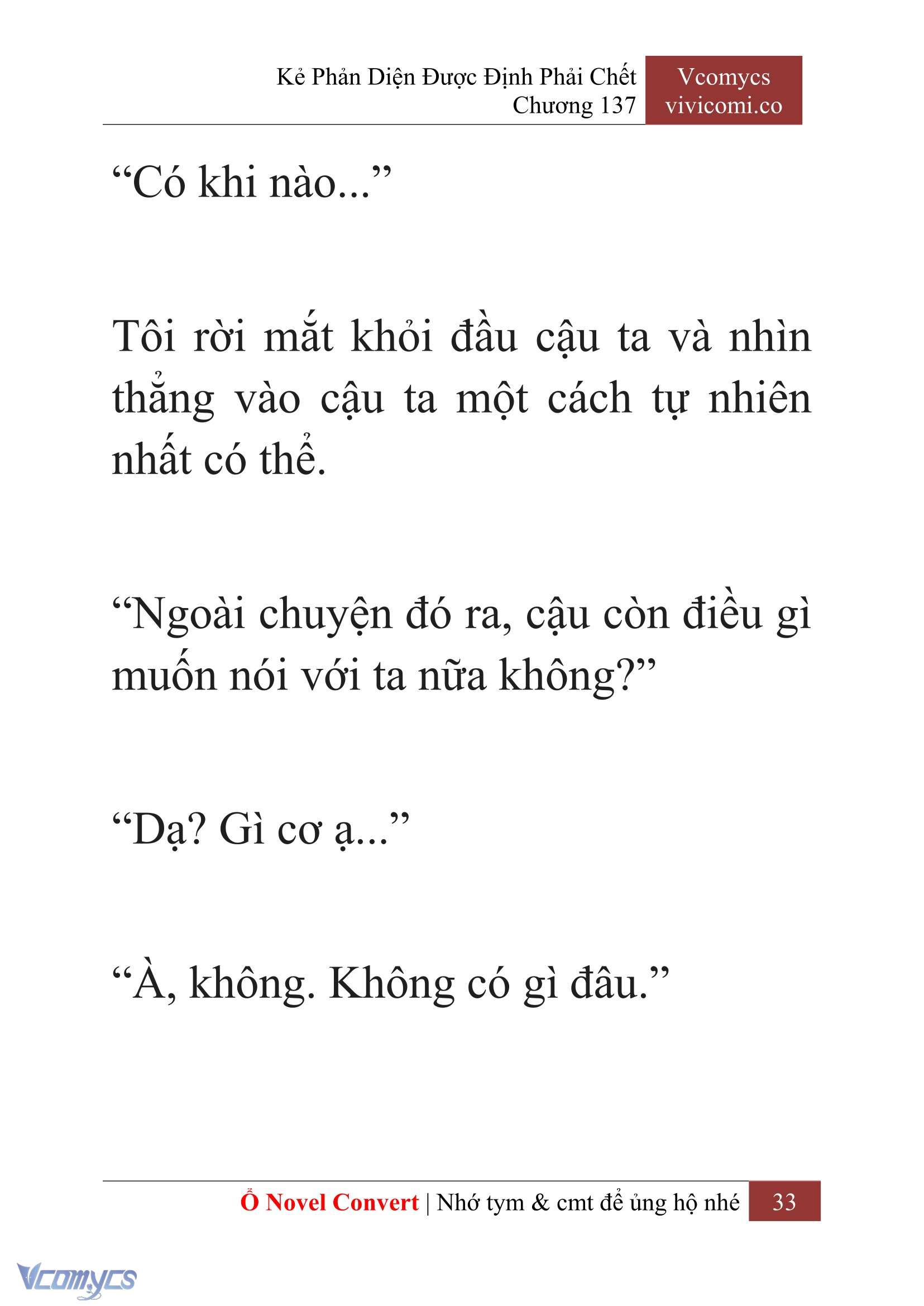 [Novel] Kẻ Phản Diện Được Định Phải Chết Chap 137 - Trang 2