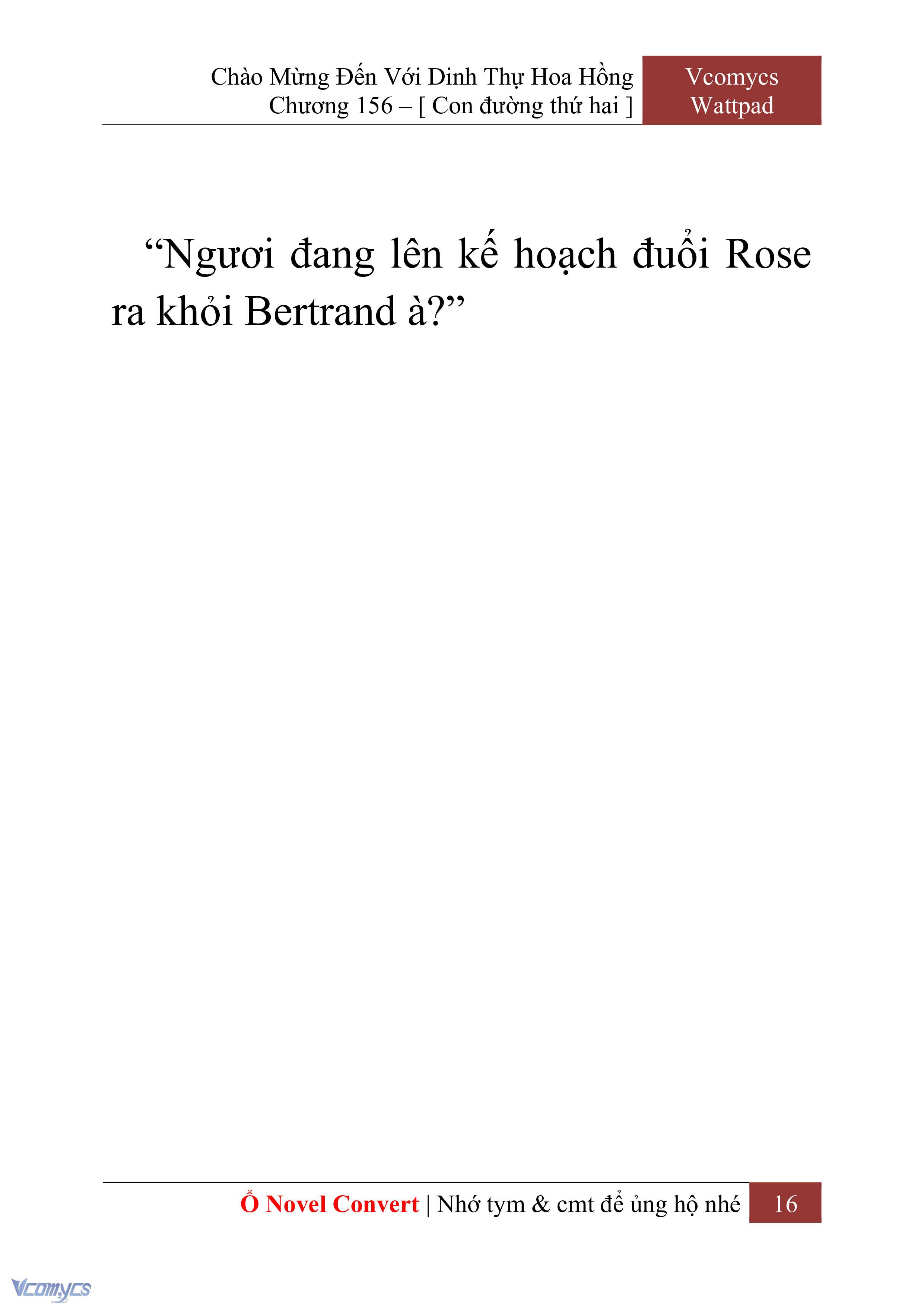 [Novel] Chào Mừng Đến Với Dinh Thự Hoa Hồng Chap 156 - Trang 2