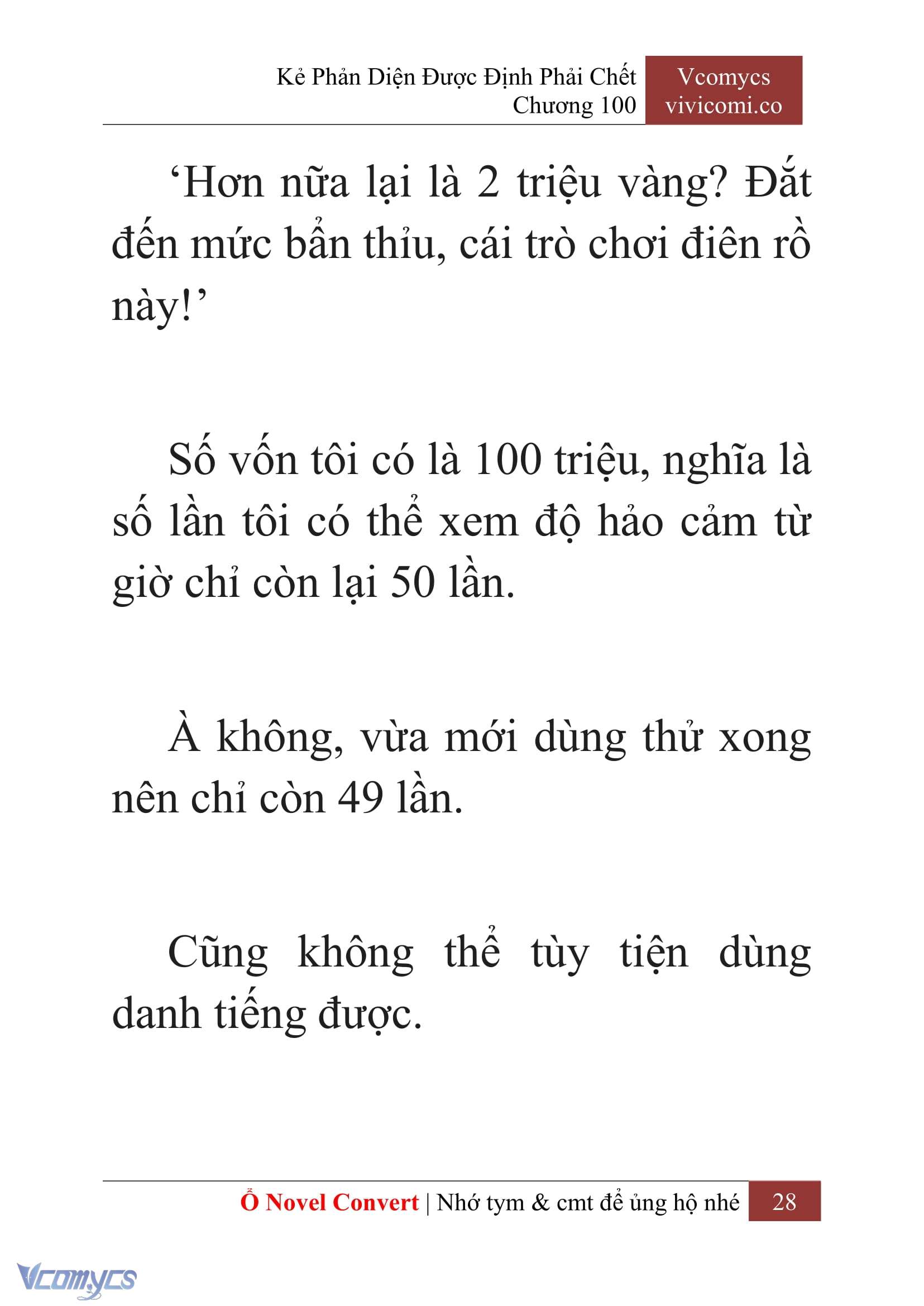 [Novel] Kẻ Phản Diện Được Định Phải Chết Chap 100 - Next Chap 101