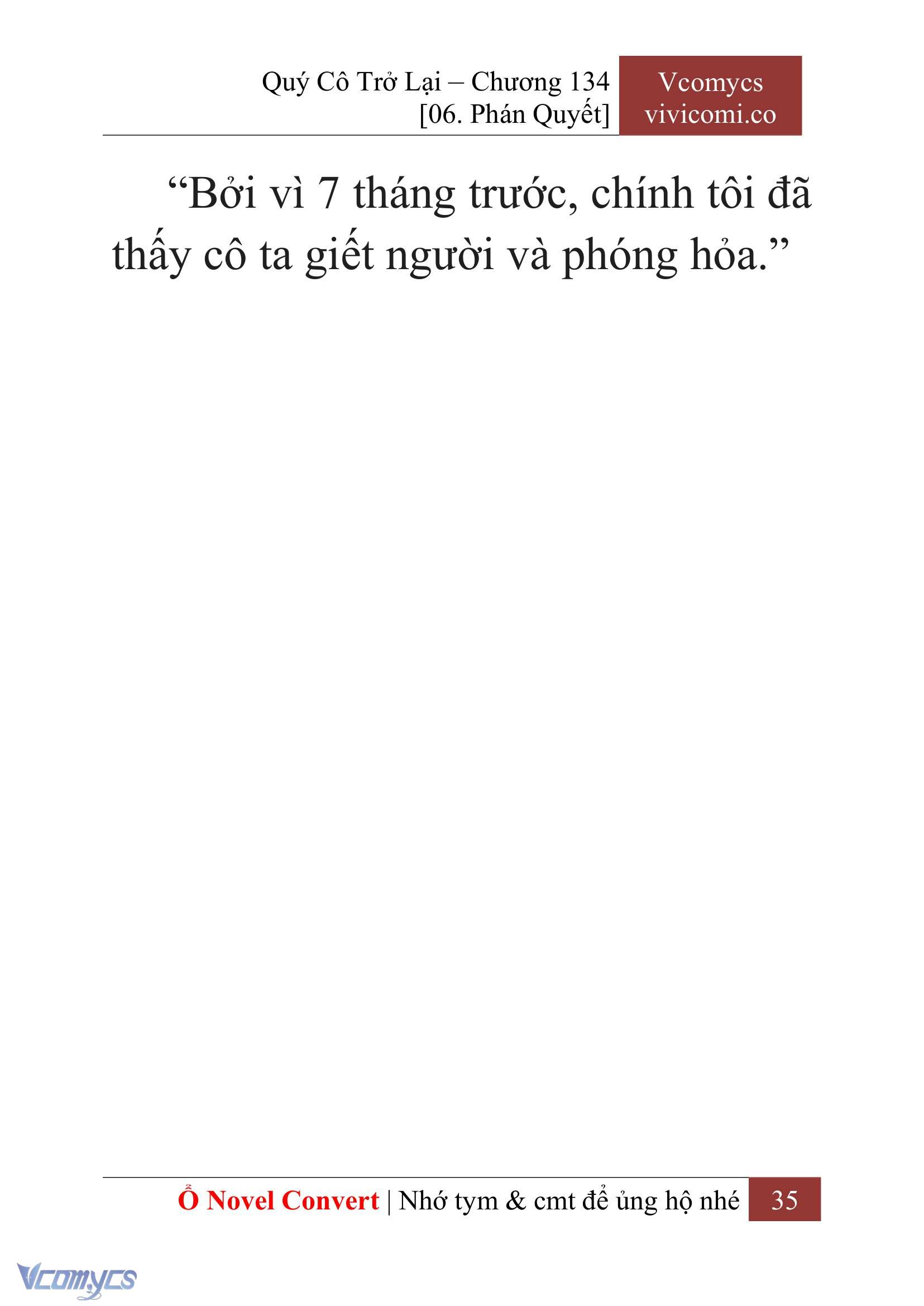 [Novel] Quý Cô Trở Lại Chap 134 - Trang 2