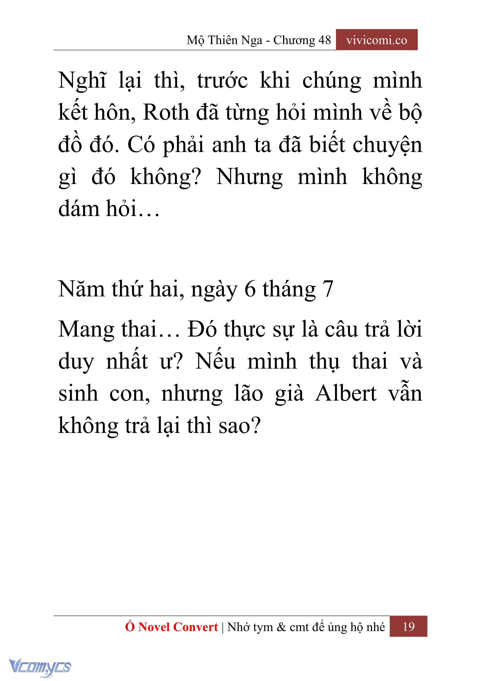 [Novel] Mộ Thiên Nga Chap 48 - Next Chap 49