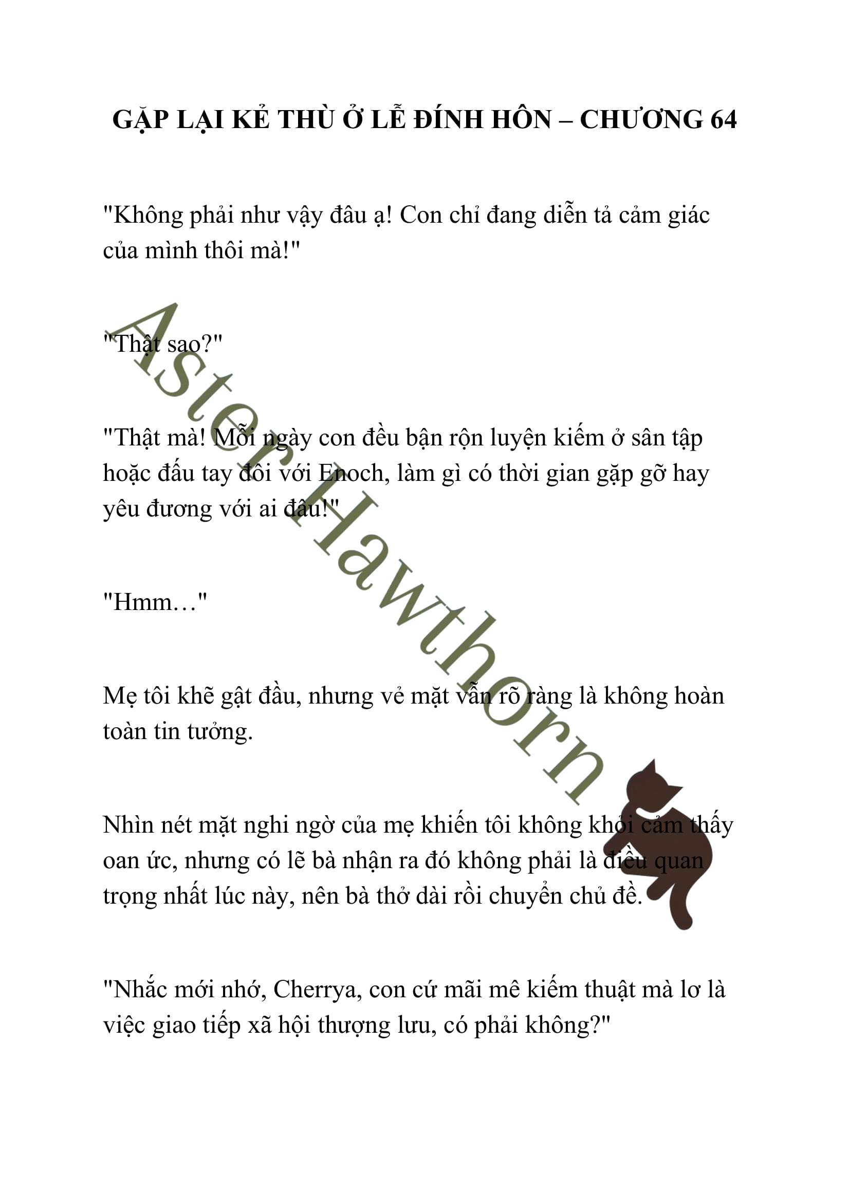 [NOVEL] Gặp Lại Kẻ Thù Ở Lễ Đính Hôn Chap 64 - Next Chap 65