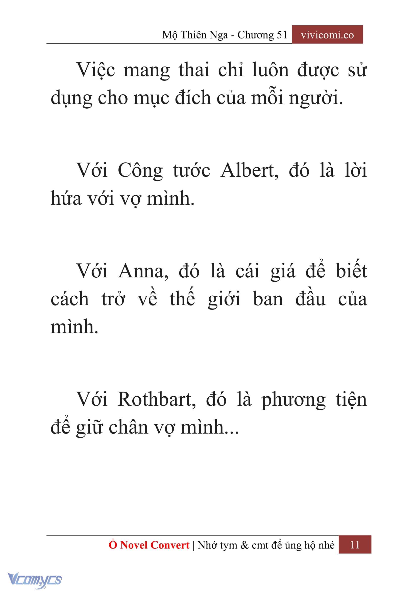 [Novel] Mộ Thiên Nga Chap 51 - Trang 2