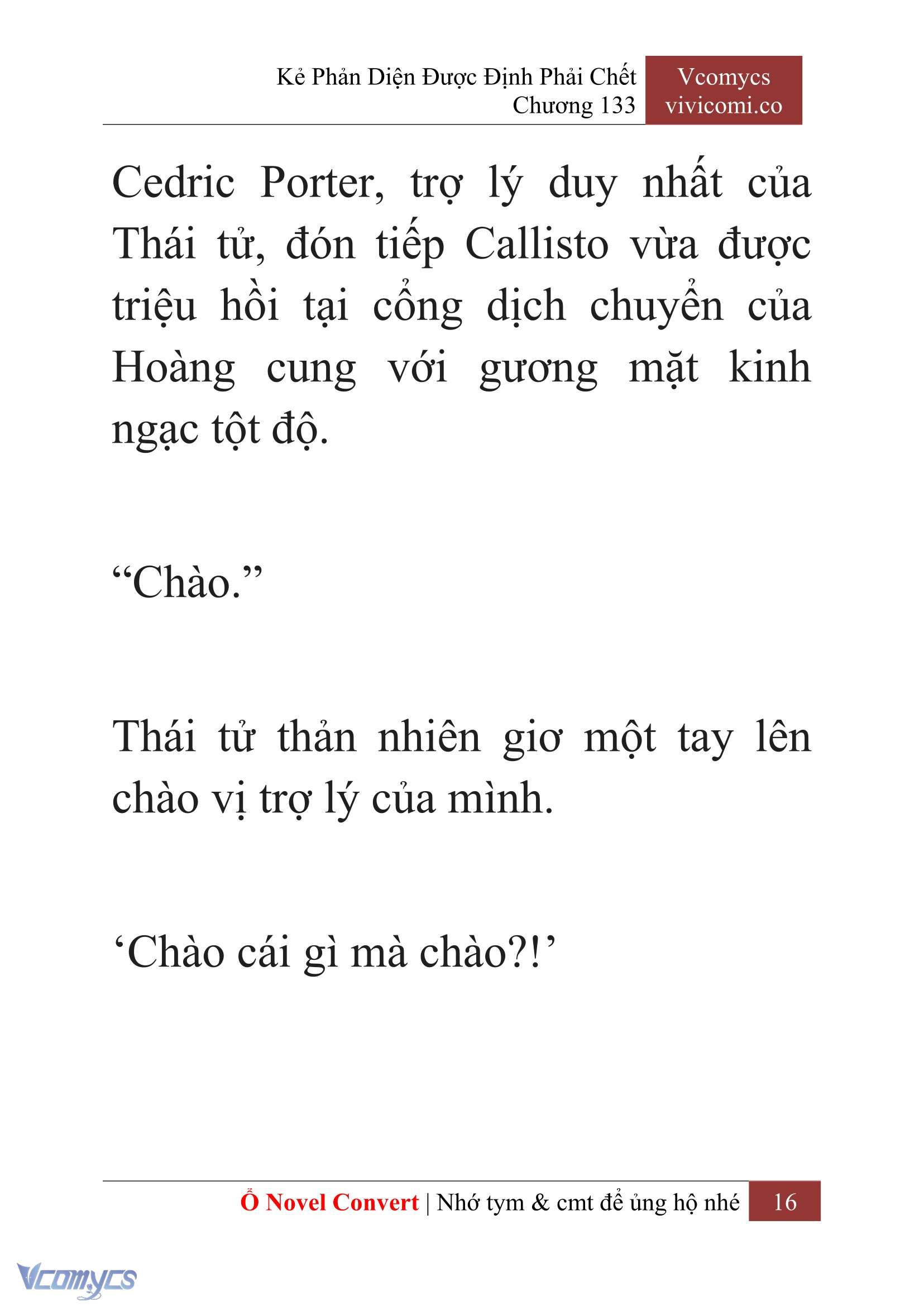 [Novel] Kẻ Phản Diện Được Định Phải Chết Chap 133 - Trang 2