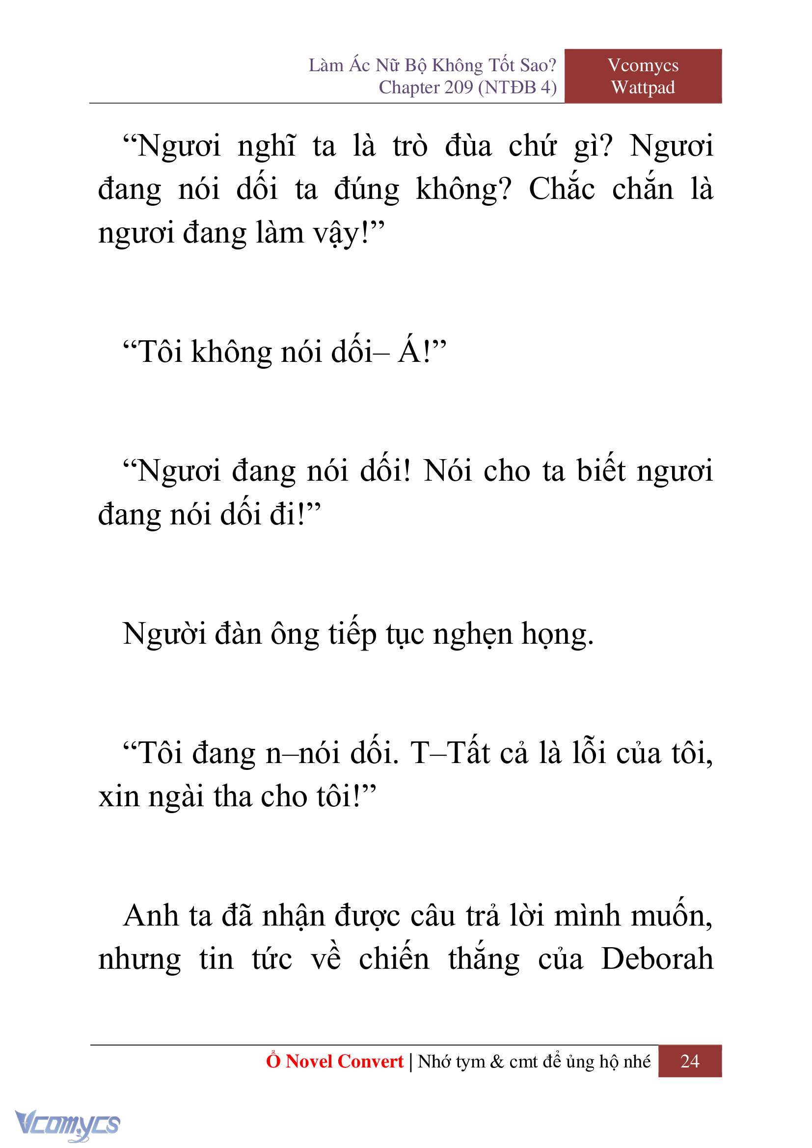 [Novel] Làm Ác Nữ Bộ Không Tốt Sao? Chap 209 - Trang 2