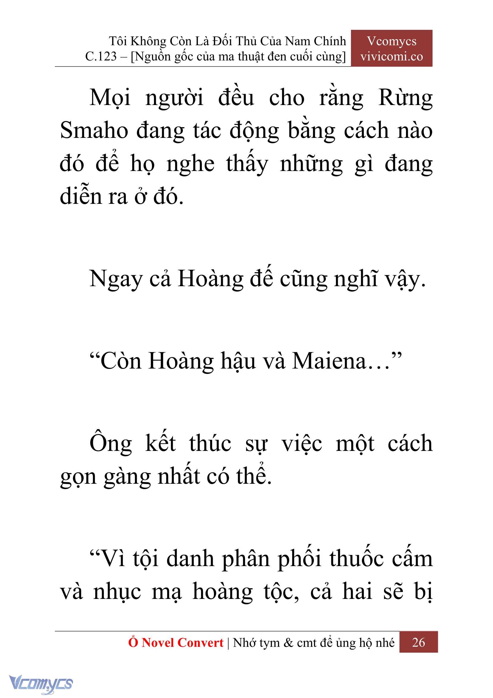 [Novel] Tôi Không Còn Là Đối Thủ Của Nam Chính Chap 123 - Trang 2