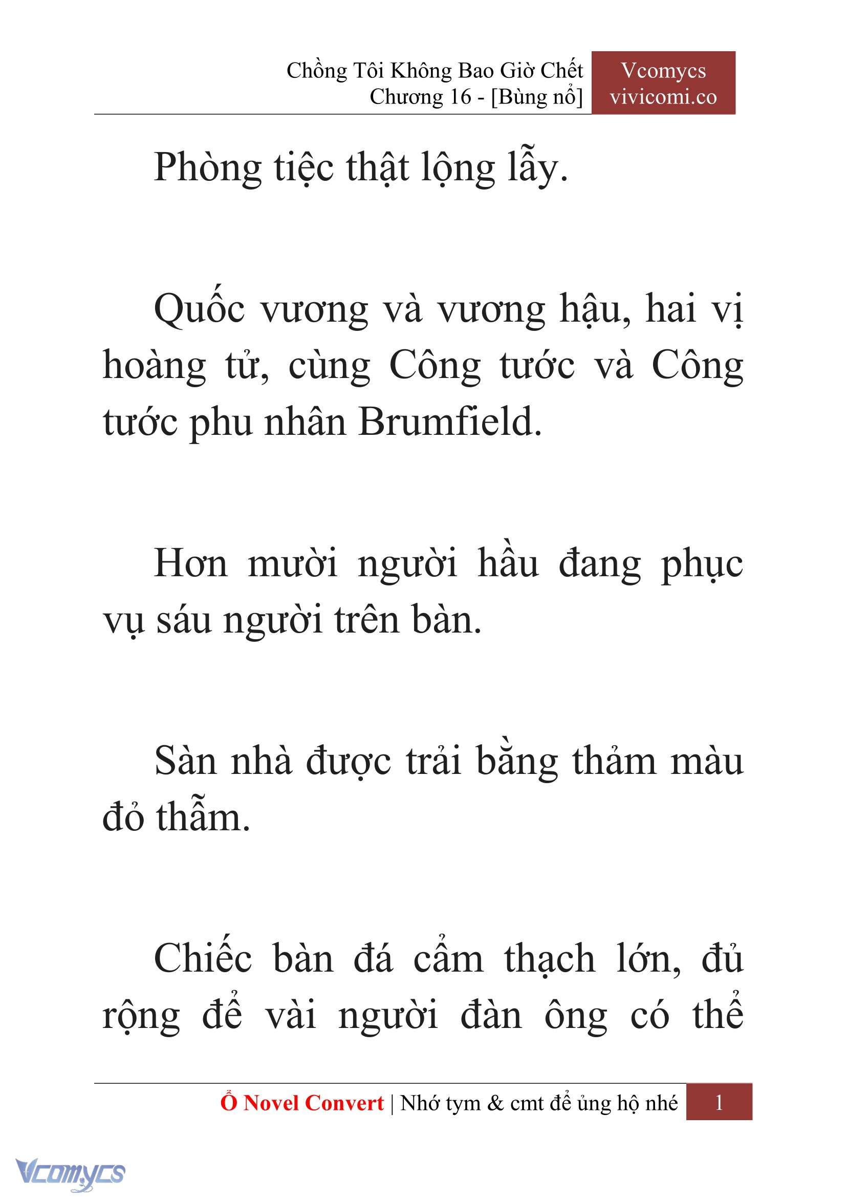 [Novel] Chồng Tôi Không Bao Giờ Chết Chap 16 - Trang 2