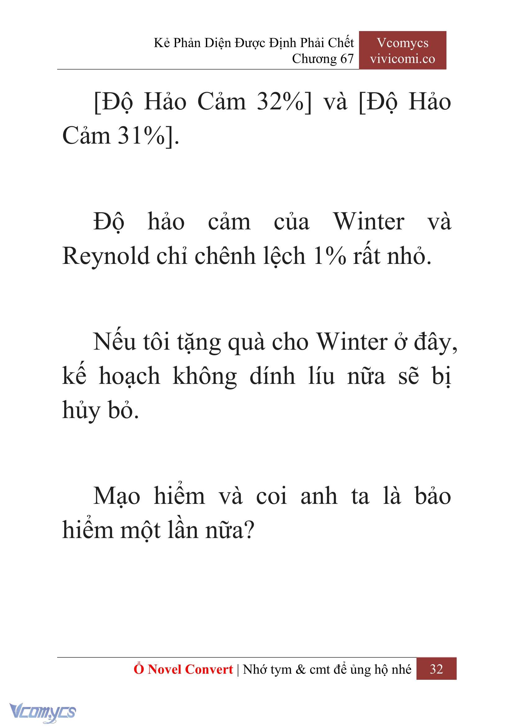 [Novel] Kẻ Phản Diện Được Định Phải Chết Chap 67 - Next Chap 68