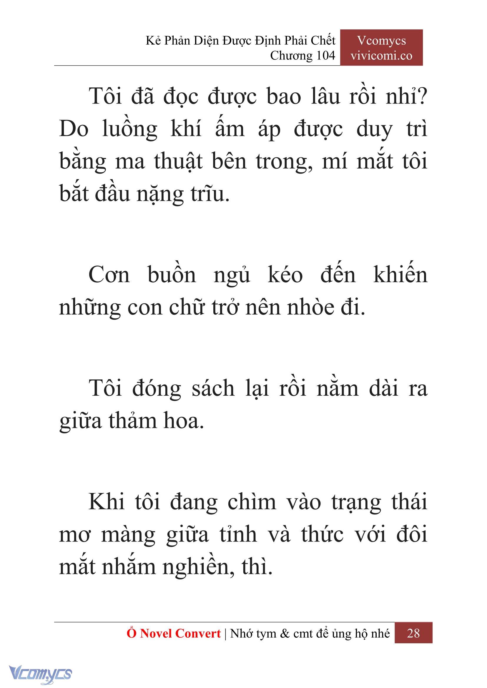 [Novel] Kẻ Phản Diện Được Định Phải Chết Chap 104 - Trang 2