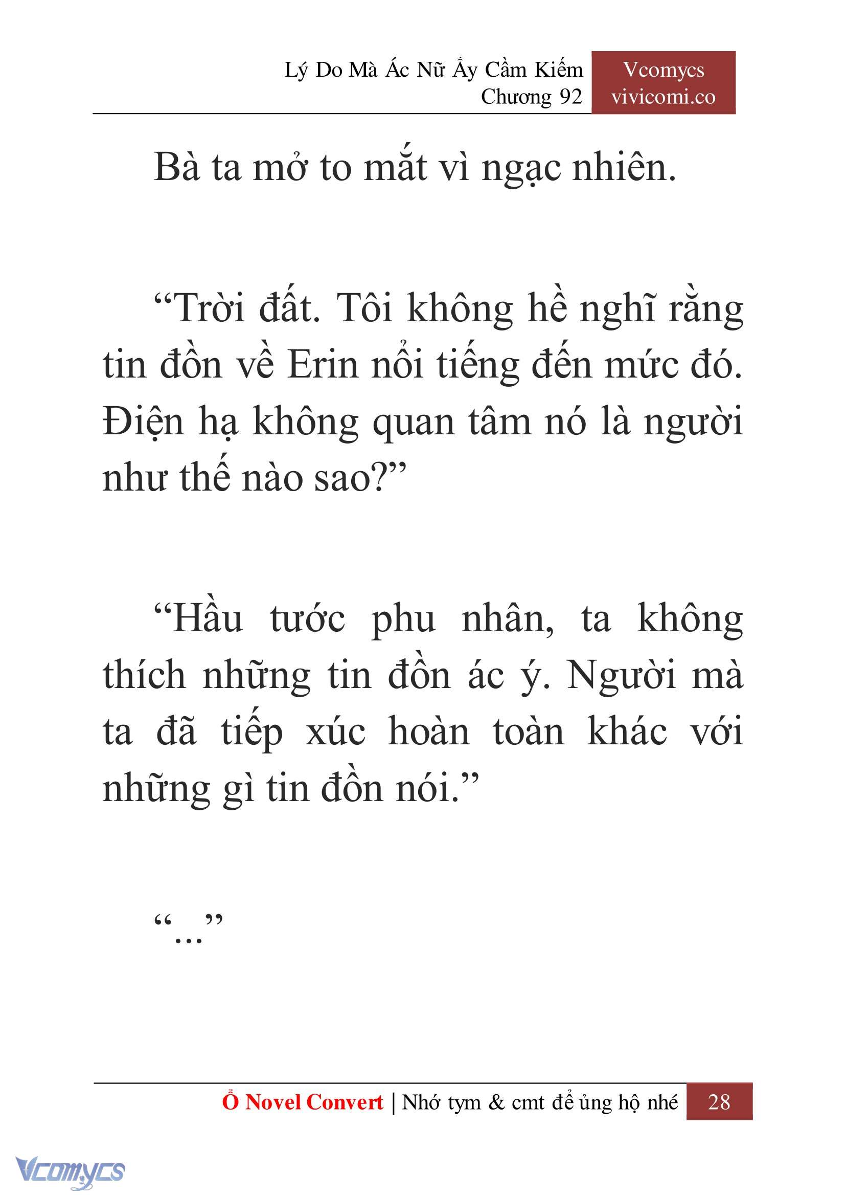 [Novel] Lý Do Mà Ác Nữ Ấy Cầm Kiếm Chap 92 - Next Chap 93
