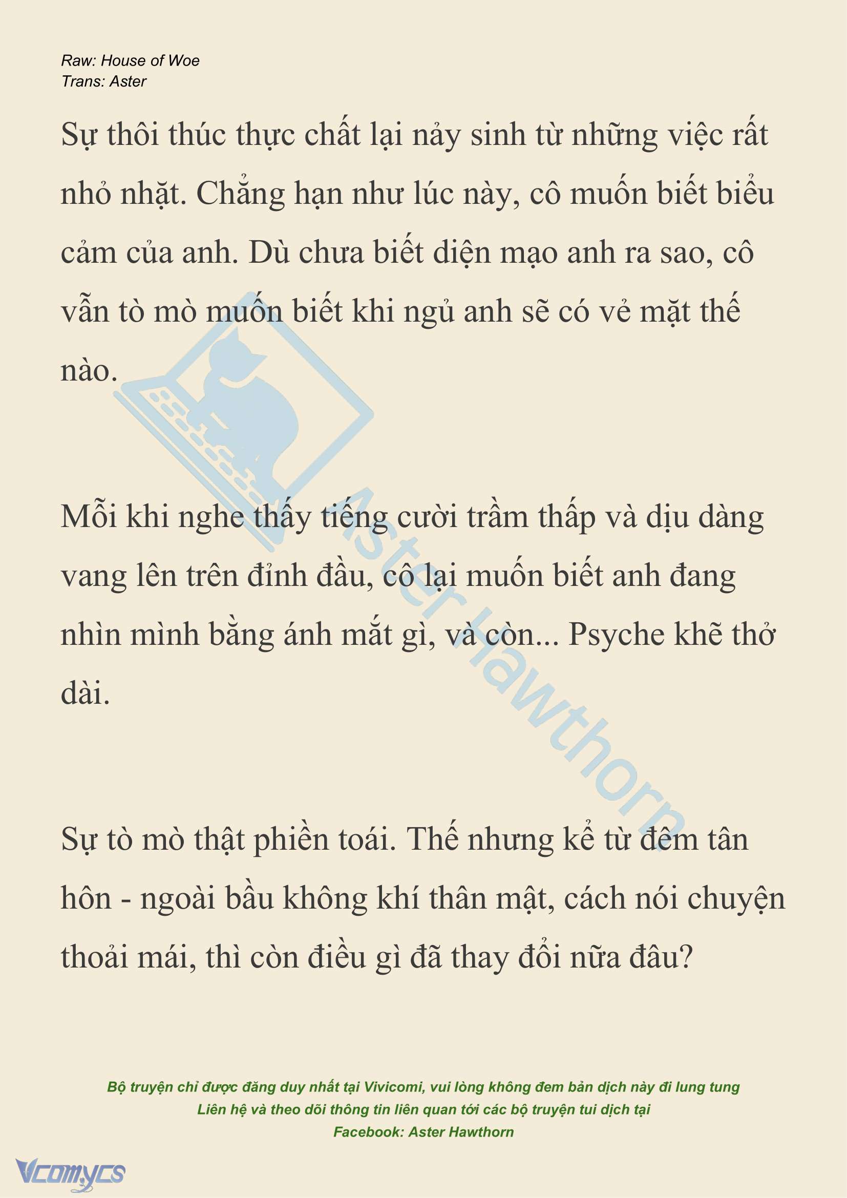 [NOVEL] Dành Cho Các Nữ Thần: Dành cho Psyche Chap 19 - Trang 2
