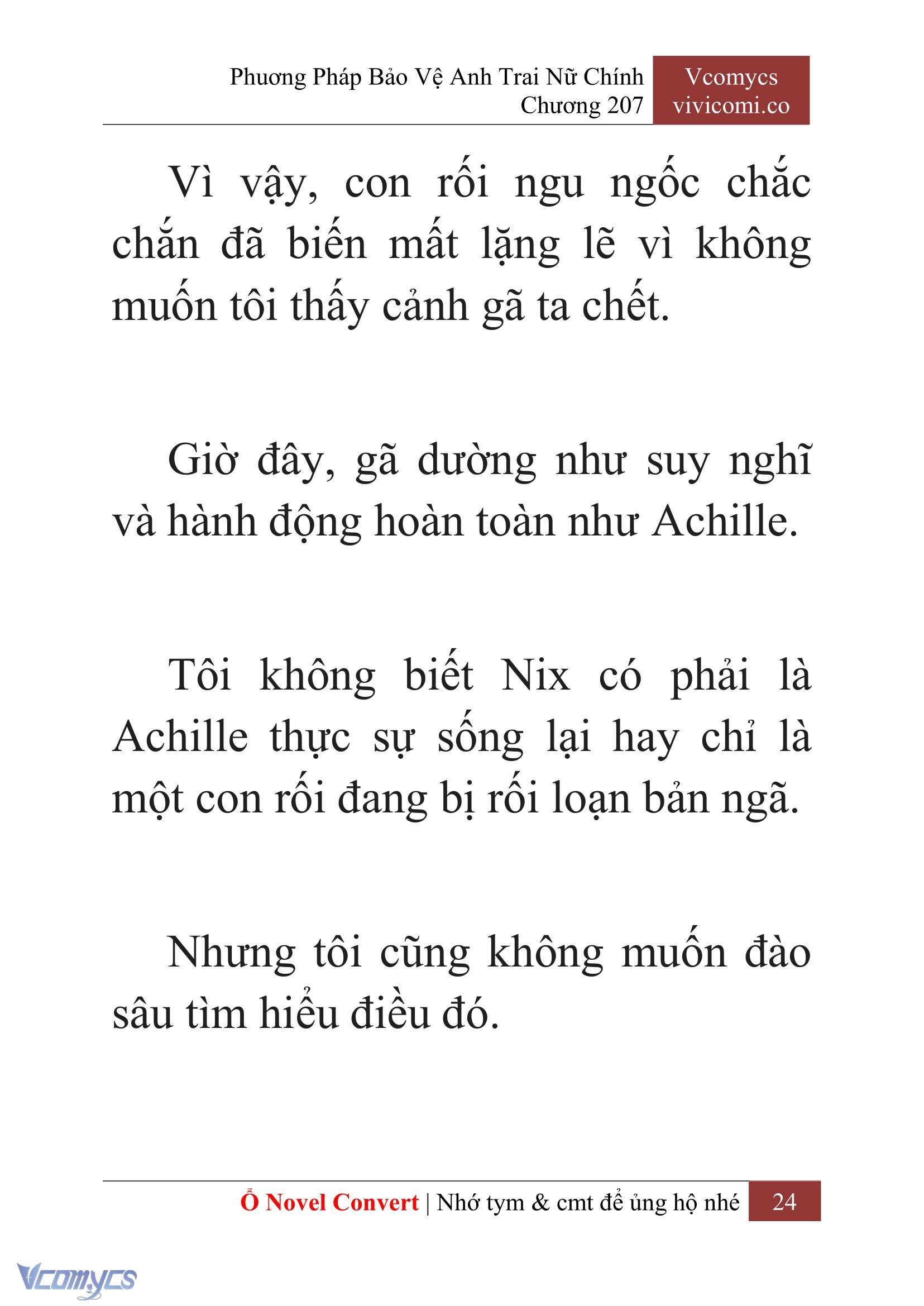 [Novel] Phương Pháp Bảo Vệ Anh Trai Nữ Chính Chap 207 - Trang 2