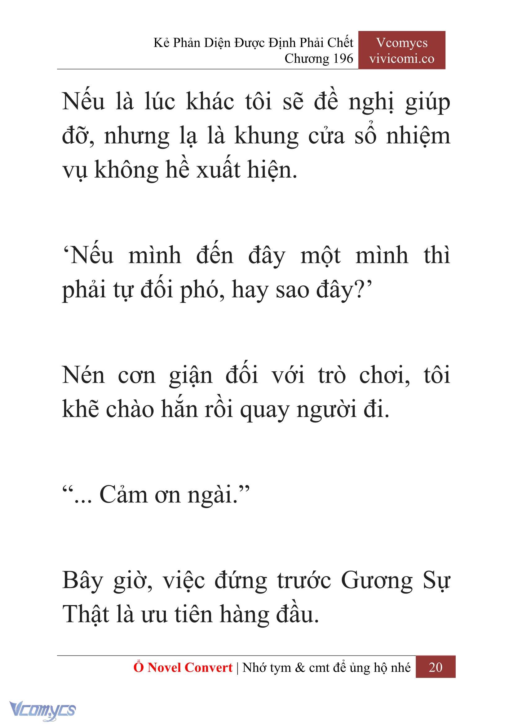 [Novel] Kẻ Phản Diện Được Định Phải Chết Chap 196 - Trang 2