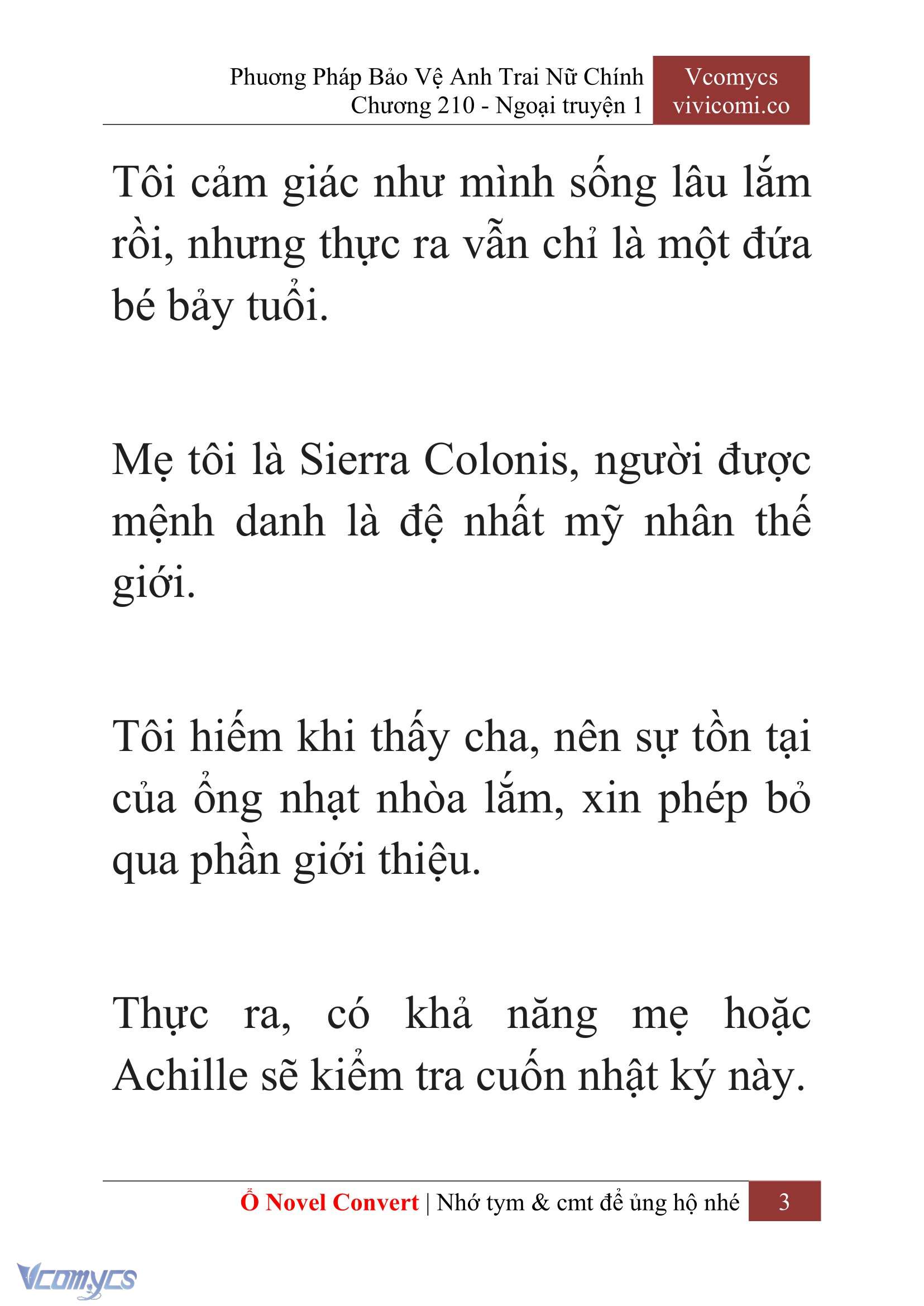 [Novel] Phương Pháp Bảo Vệ Anh Trai Nữ Chính Chap 210 - Trang 2