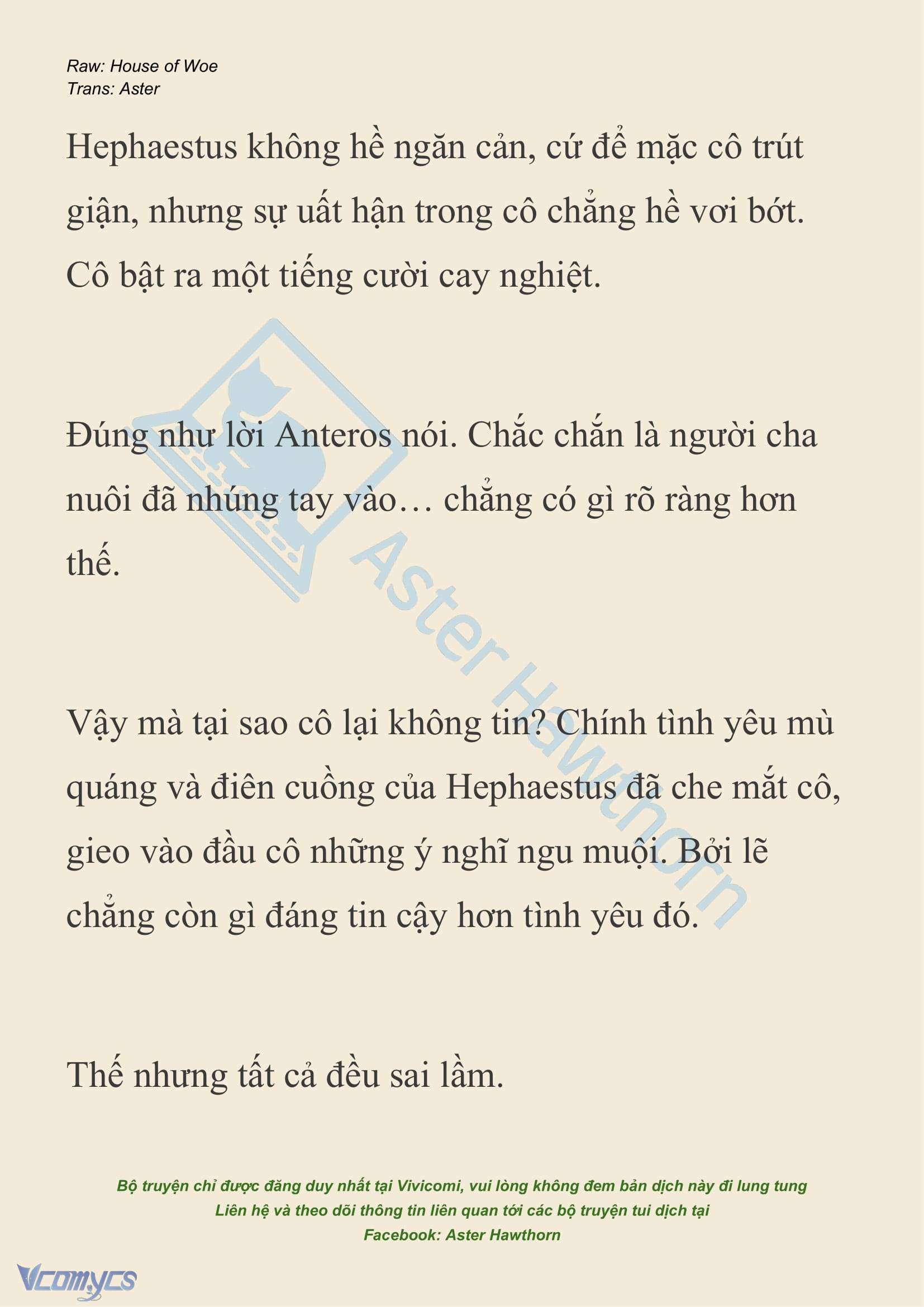 [NOVEL] Dành Cho Các Nữ Thần: Dành cho Psyche Chap 38 - Trang 2